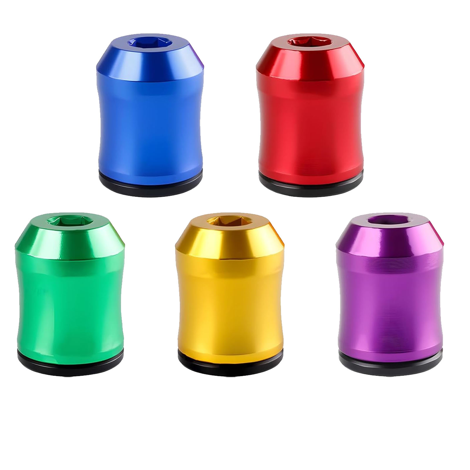 Set Mit 5 Magnetischen Schraubendreherringen, Starker Magnet, Für 1/4"-sechskantschraubendreherköpfe, Für Schrauben Und Muttern