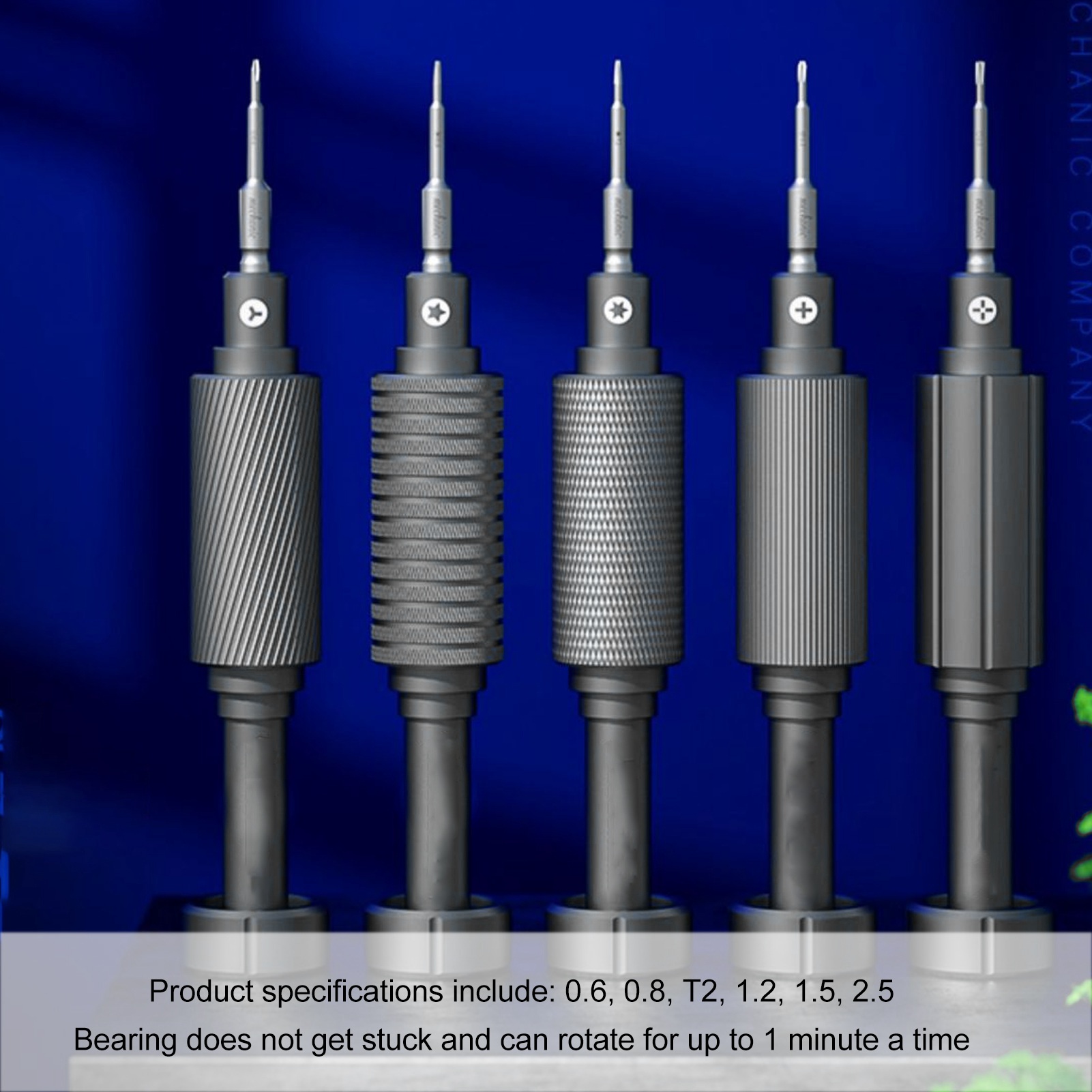 Set Mit 6 Robusten Und Verschleißfesten Magnetischen Schraubendrehern Für Handys (0,6 0,8 T2 1,2 1,5 2,5 Mm).