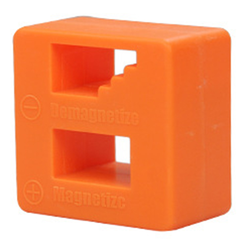 2-in-1 Magnetblock/entmagnetisierer Für Schraubendreherbits Und Metallteile – Orange Zubehör