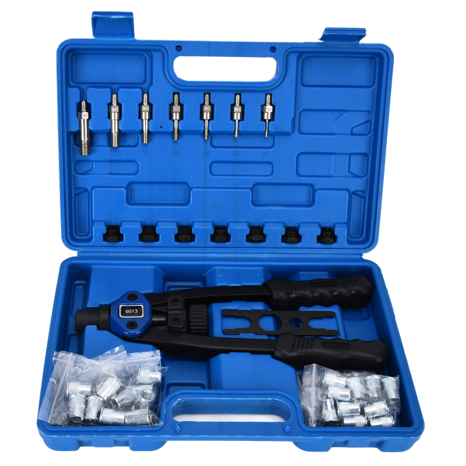 126-teiliges Manuelles Nietset Für M3-, M4-, M5-, M6-, M8-, M10- Und M12-nieten
