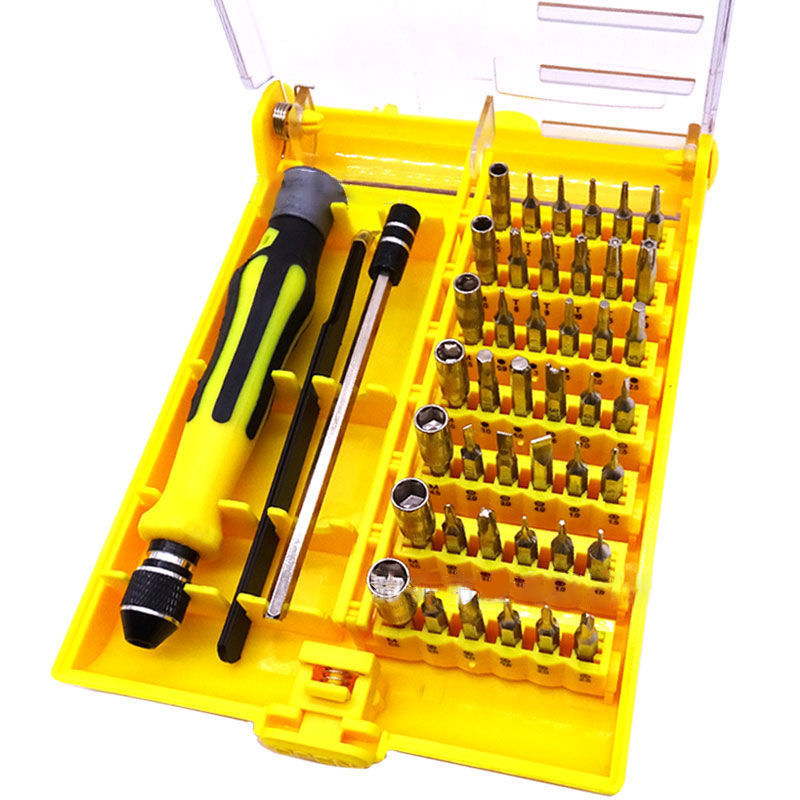 45-in-1-handschraubendreher-verlängerungsset Mit Bithalter Und Magnetischer Stecknuss. 45-in-1-schraubendreher-sortiment.
