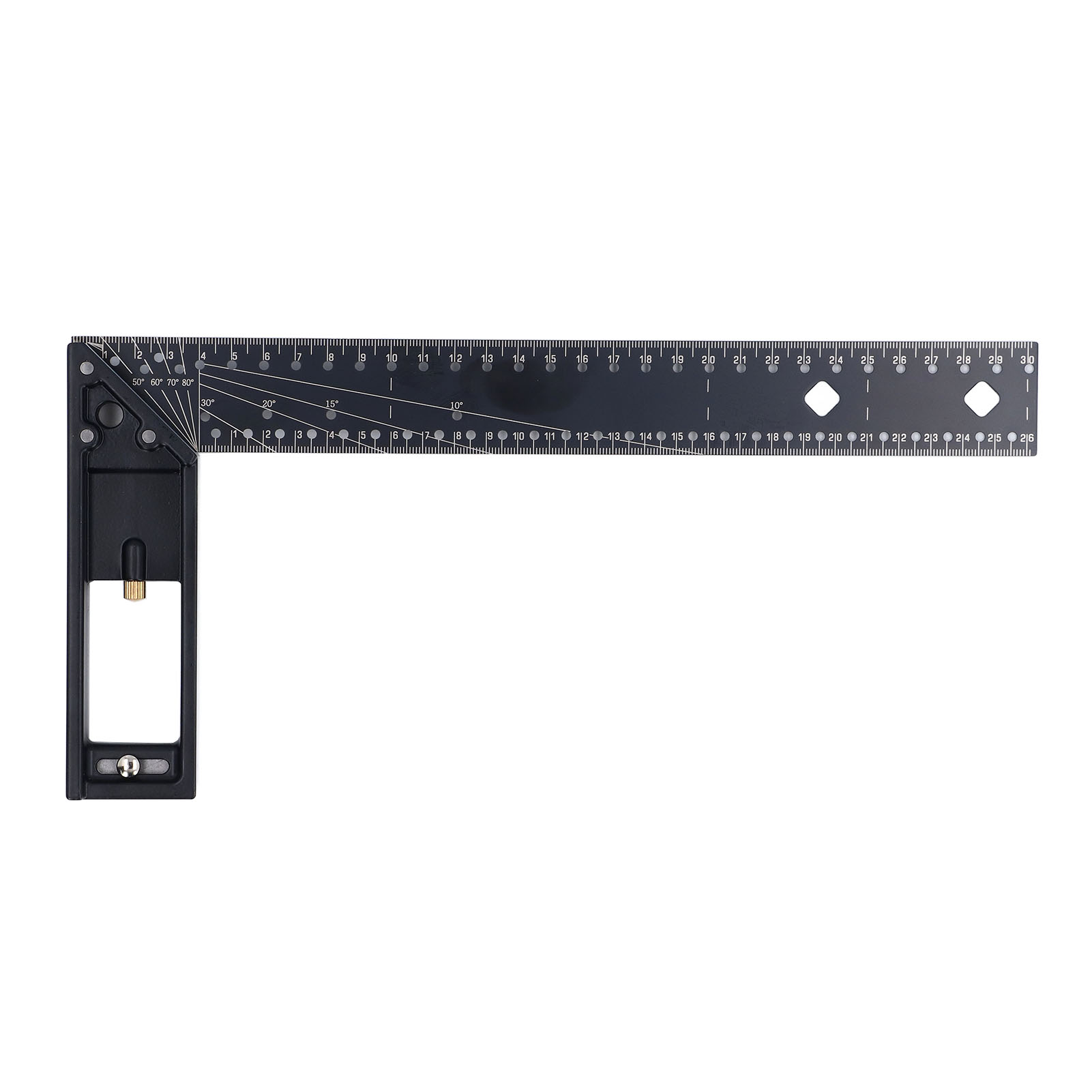 Professionelles Mehrwinkel-messlineal, Universelles Rechtwinkliges Messwerkzeug 45°/90°, Präzision, 30,5 Cm (12 Zoll).