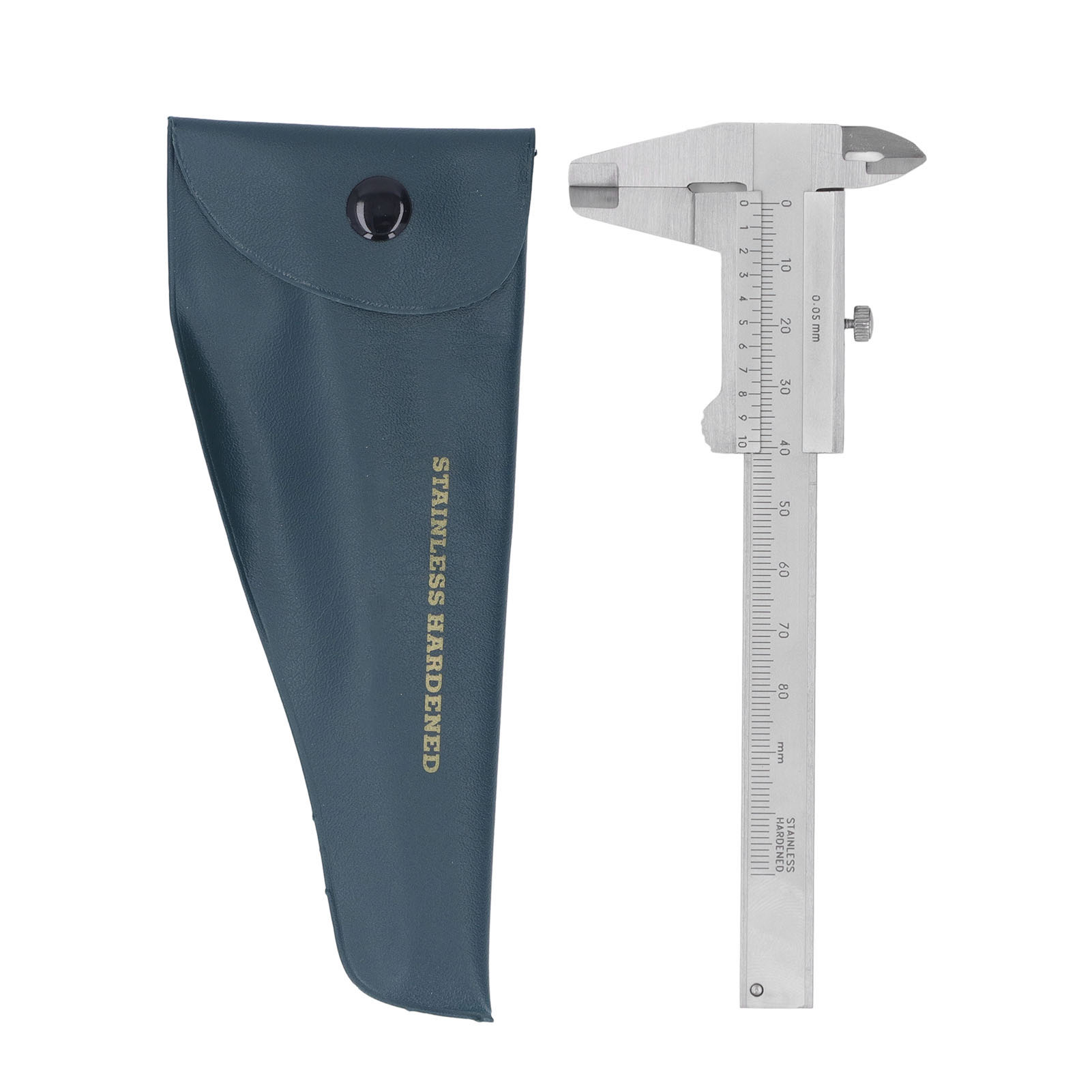 Doppelskaliger Taschenmessschieber Aus Edelstahl, Messwerkzeug Für Tiefe Und Stufendurchmesser Von 0 Bis 80 Mm, ± 0,05 Mm
