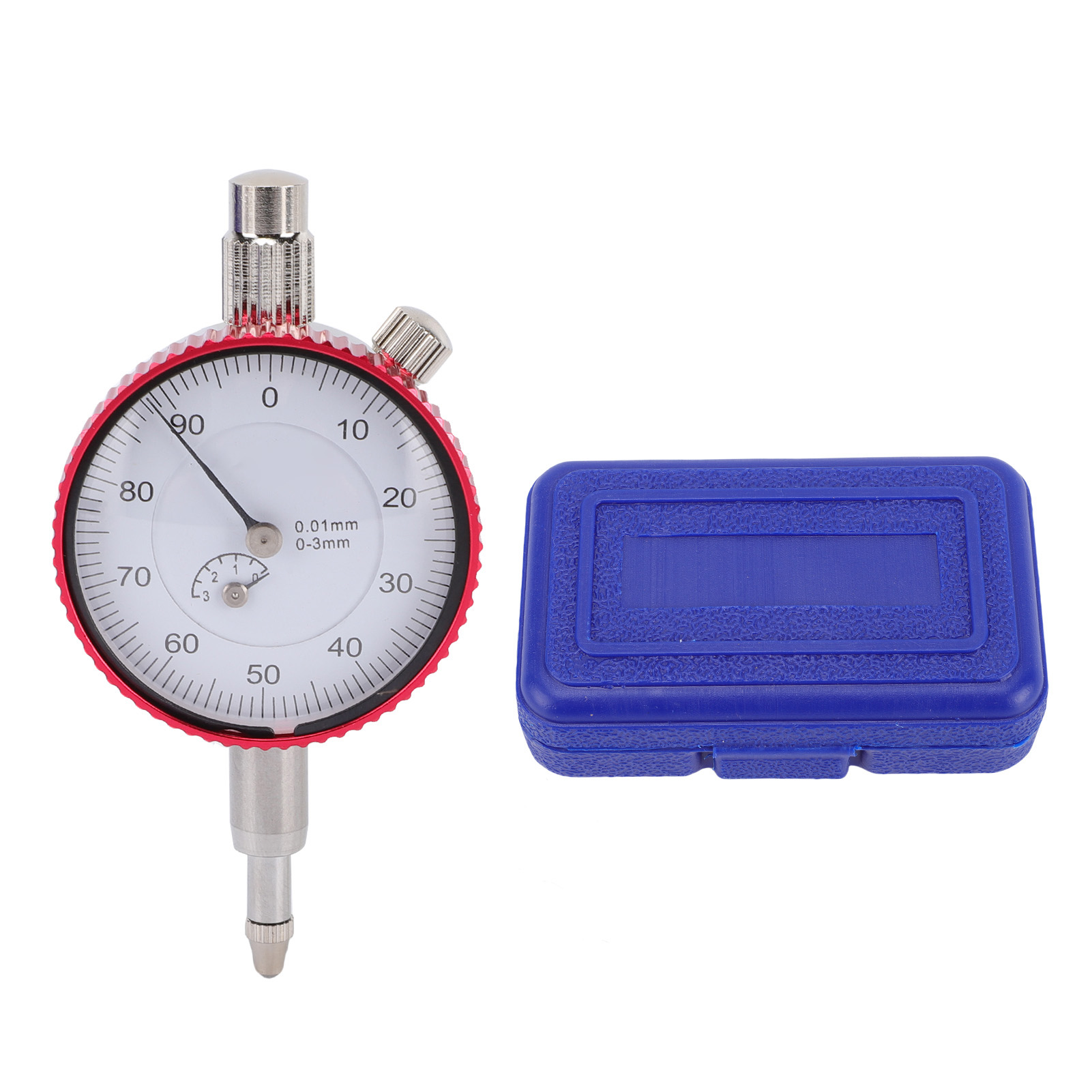 Metrischer Messuhr-komparator Aus Edelstahl, Messbereich 0-3 Mm, Genauigkeit 0,01 Mm, Für Drehbank, Werkstatt Und Kreissäge.