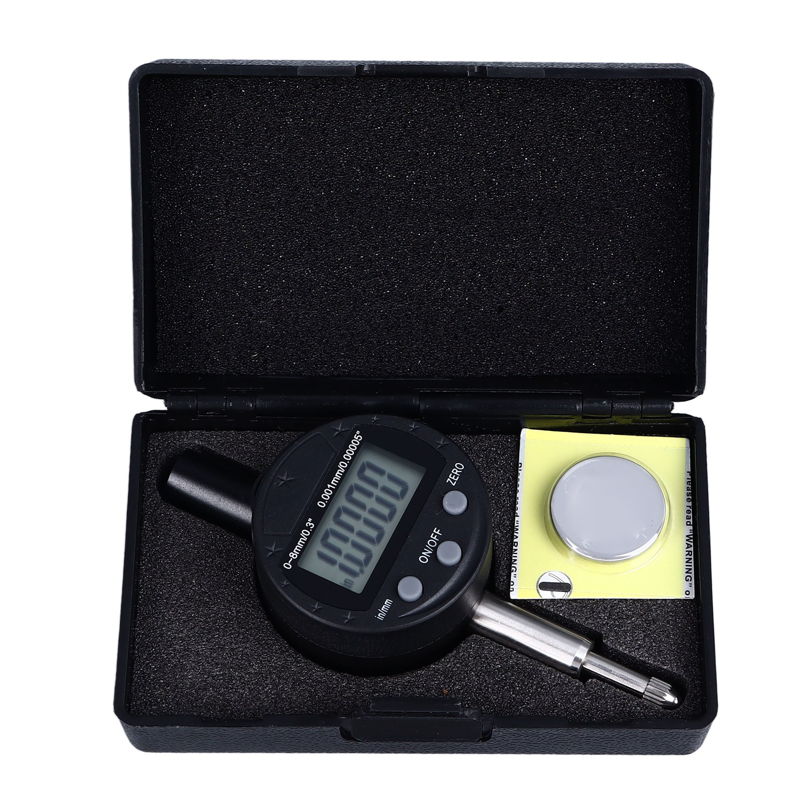 Digitale Messuhr, Auflösung 0,00005 Zoll/0,001 Mm, Messbereich 0 Bis 8 Mm, Für Industrielle Und Laboranwendungen.