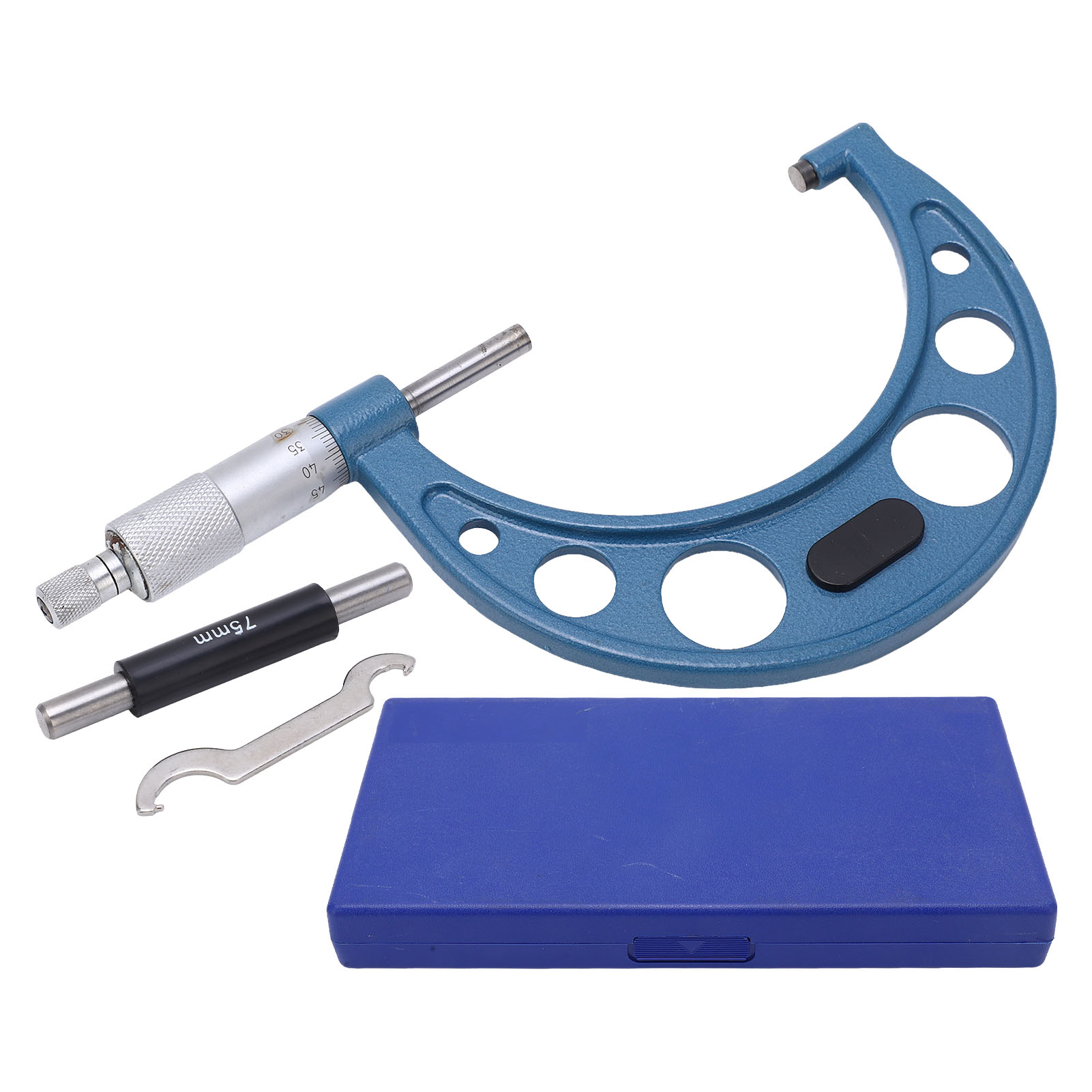 Tragbares Mikrometer Aus Stabiler Legierung, Präzise Oberflächenmessung, 0,01 Mm Kalibrierung, 75–100 Mm
