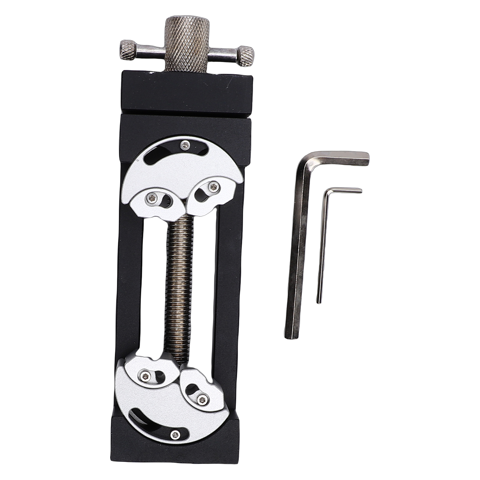 Bohrmaschinen-schraubstock, Robuster Mini-werkbank-schraubstock Mit Selbstjustierung, Aus Cnc-gefrästem Aluminium In Luftfahrtqualität Mit L-schlüssel Für Heimwerkerarbeiten, Modellbau, Holzbearbeitun