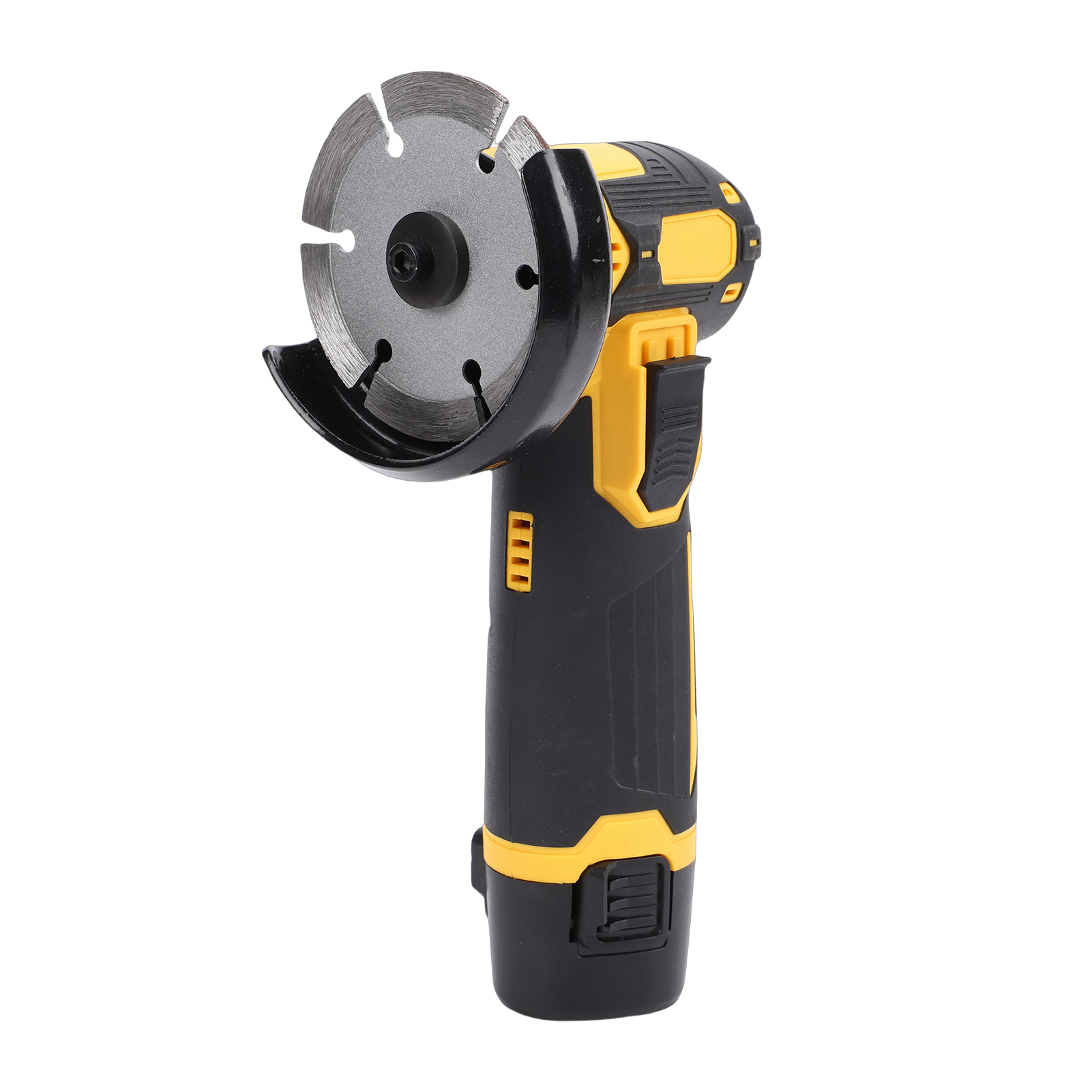 Mini-winkelschleifer Mit Bürstenlosem Motor, 12-v-akku-poliermaschine Mit 6 Trennscheiben Und 2 X 1500-mah-akkus. Ergonomischer Griff Zum Schneiden, Schleifen Und Polieren. Us-stecker.