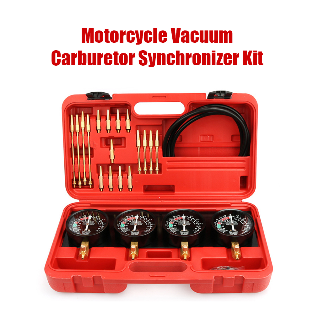 Vakuum-vergaser-synchronisationsmessgerät Für 4-zylinder-motorradmotoren, Universeller Vergaser-synchronisierer, Vakuumdruckprüfer Für 2-, 3- Und 4-zoll-vergaser
