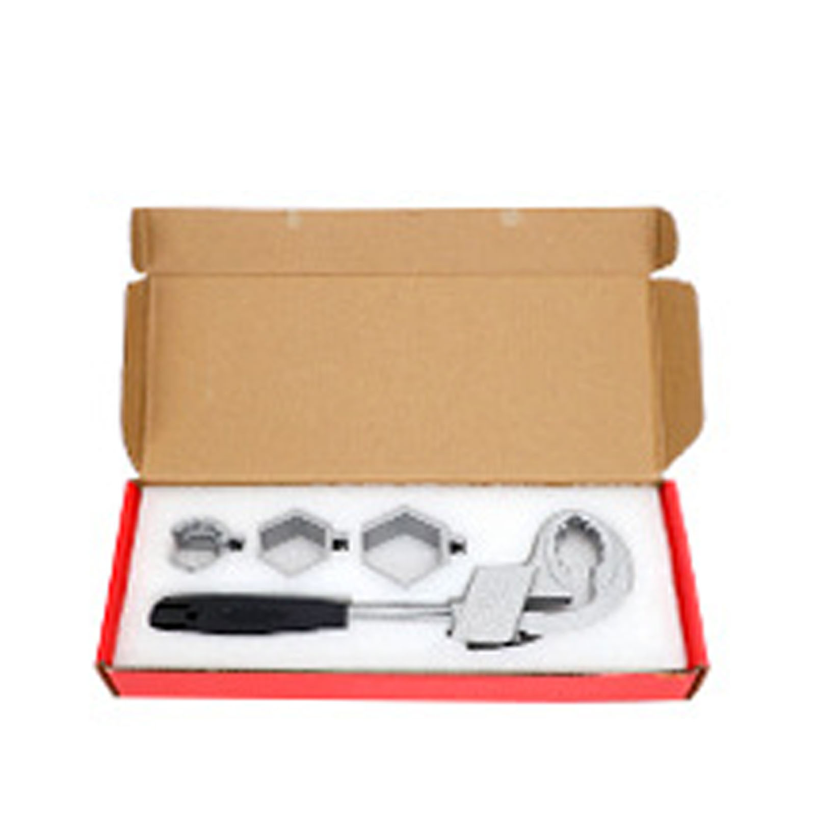 Set Aus Verstellbaren, Weit Öffnenden, Doppelköpfigen Badezimmerschlüsseln Aus Aluminiumlegierung Mit 3 Kartenfächern.