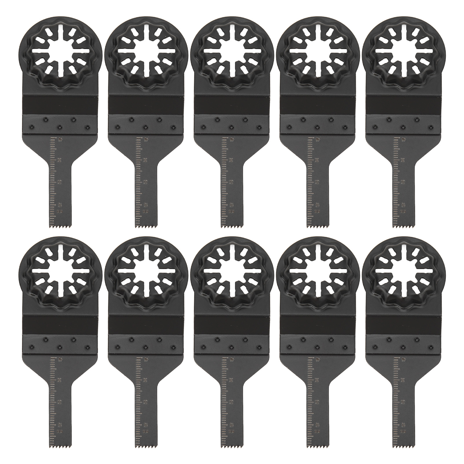 Packung Mit 10 10-mm-schnellwechsel-sägeblättern Für Universelle Oszillierende Multifunktionswerkzeuge Für Metall Und Holz Mit Starlock-schnittstelle