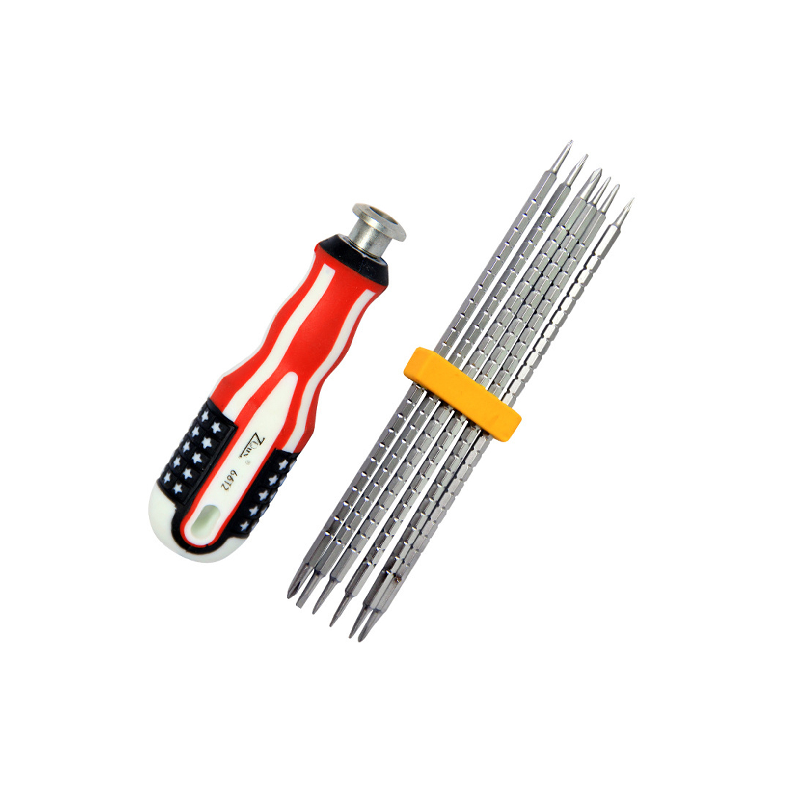6-in-1 Multibit-schraubendreher-set, Tragbarer Und Vielseitiger Schraubendreher Für Elektronik- Und Haushaltsgeräte