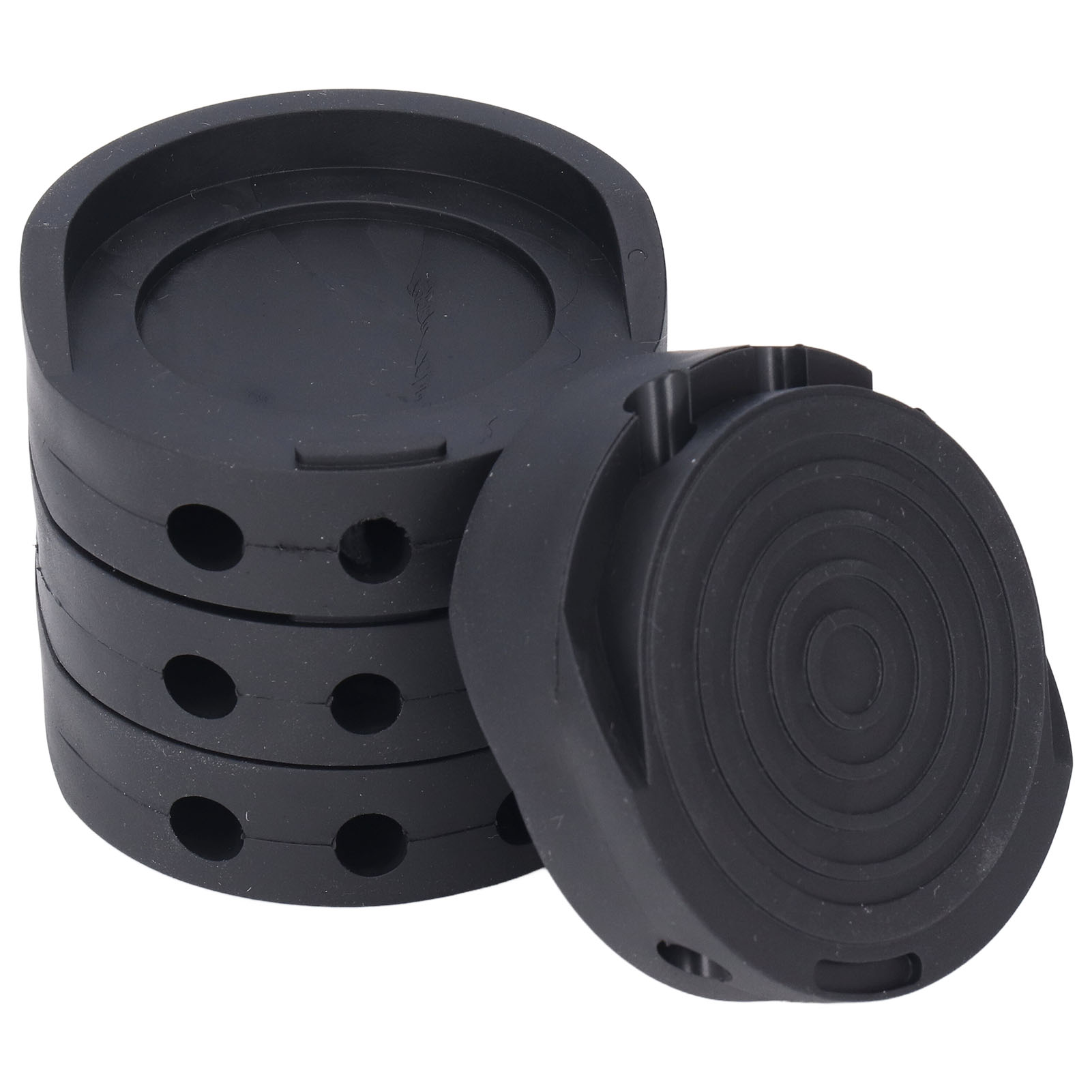 Set Mit 4 Vibrationsdämpfenden, Rutschfesten Gummipads Für Waschmaschinenfüße Und Möbel.