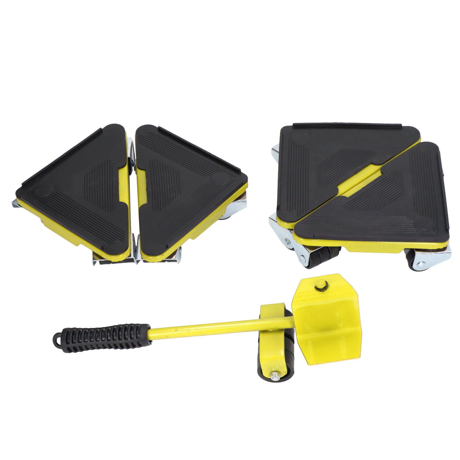Set Mit 5 Universellen Möbelheberollen, Tragkraft Bis Zu 300 Kg, Für Sofa, Tisch, Kleiderschrank (gelb).