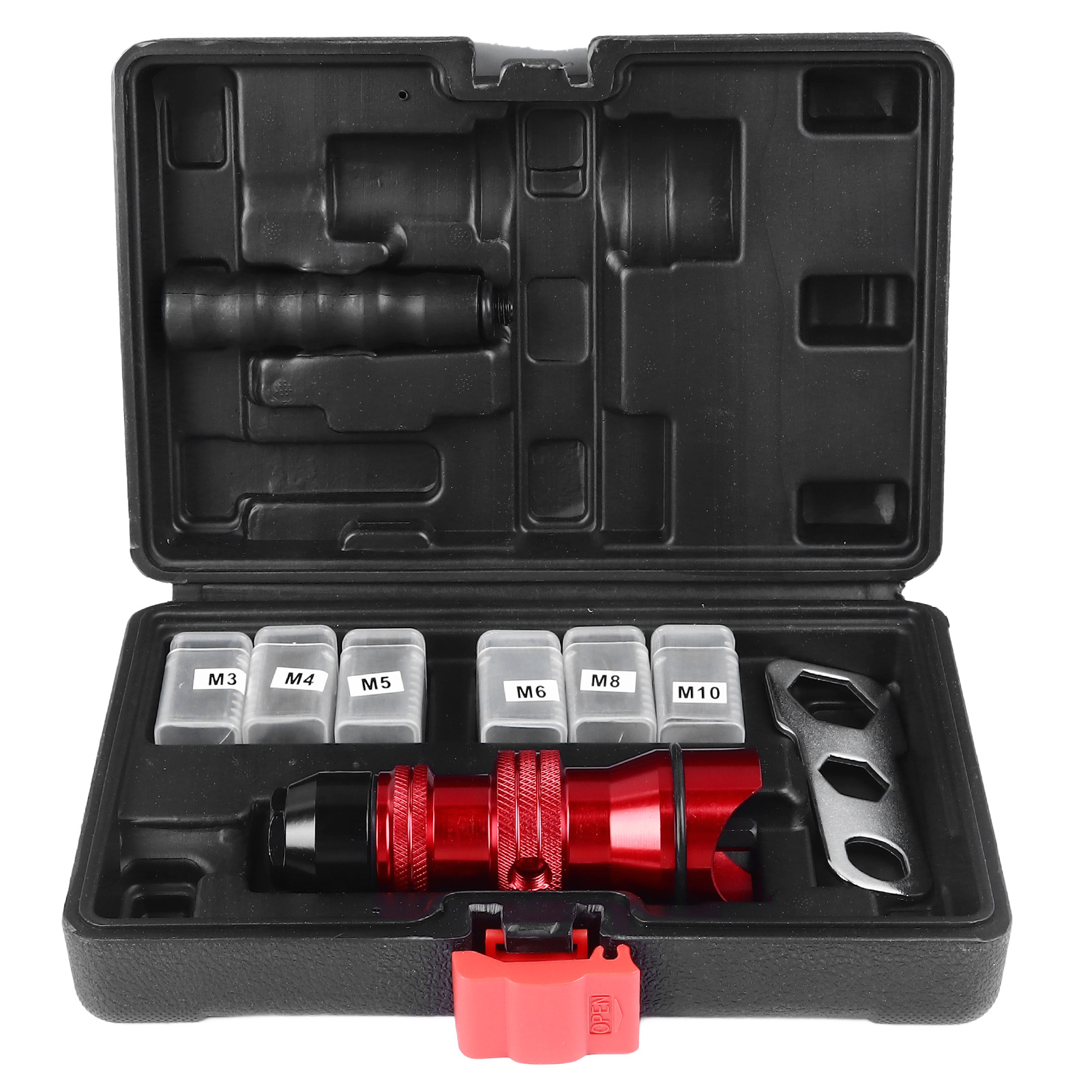 Nietpistolenadapter, Professioneller Multifunktionskopf Aus Roter Aluminiumlegierung