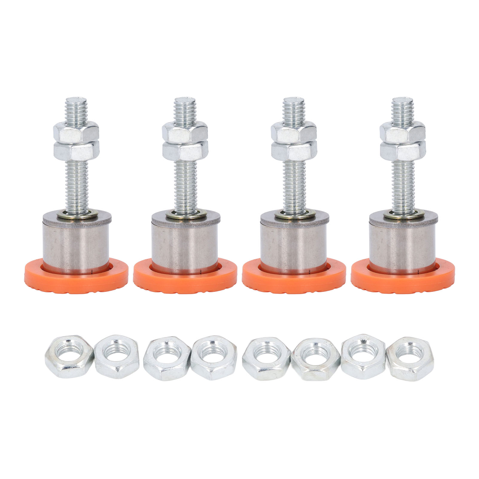 Set Aus 4 Rutschfesten Pads Aus Edelstahl Und Pvc Für Schneidemaschinen, Stabile Und Robuste Unterstützung, Nivellierfüße.