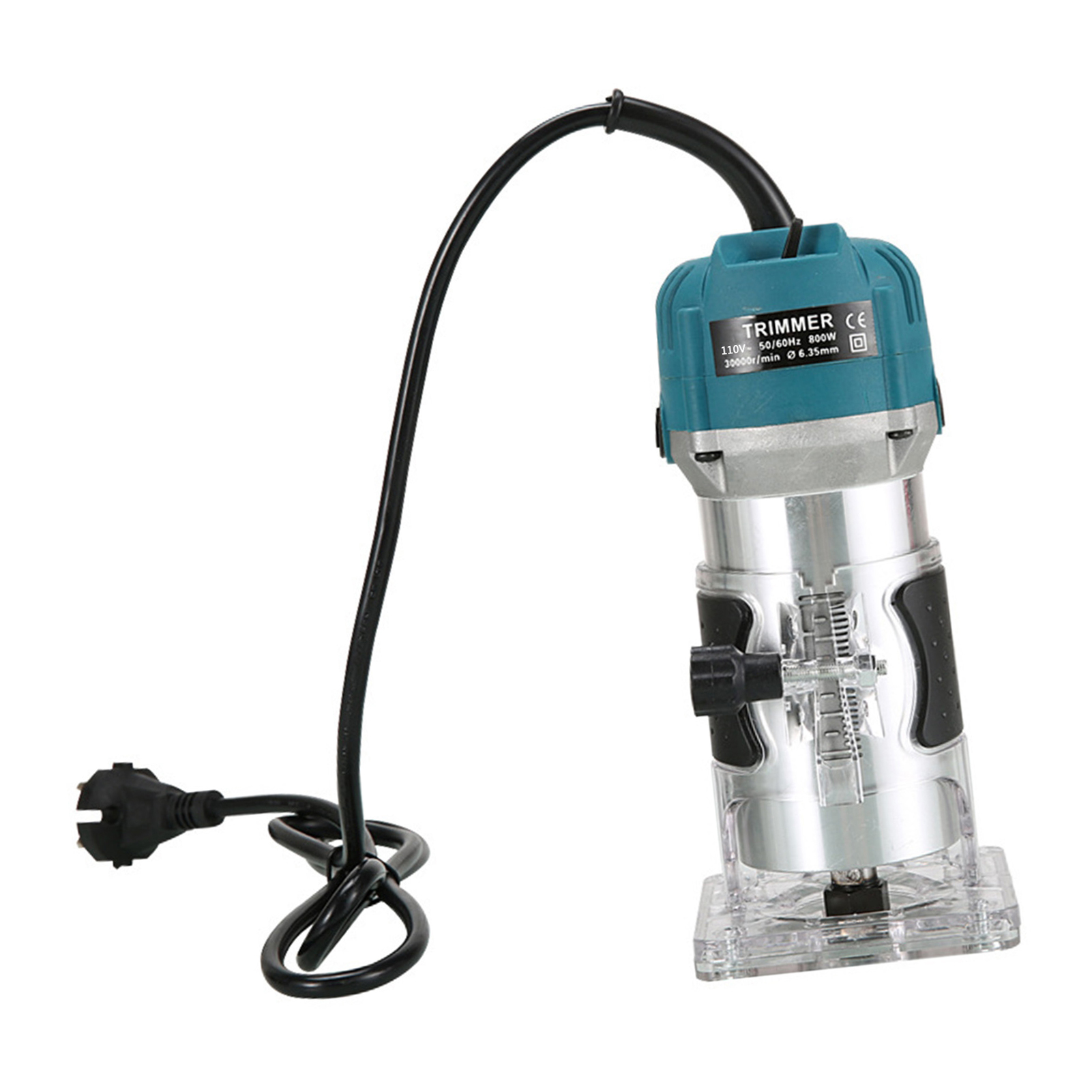 Multifunktionale Elektrische Oberfräse 800w 30.000 U/min Für Holz Und Laminat, Ideal Für Schreiner Und Tischler.