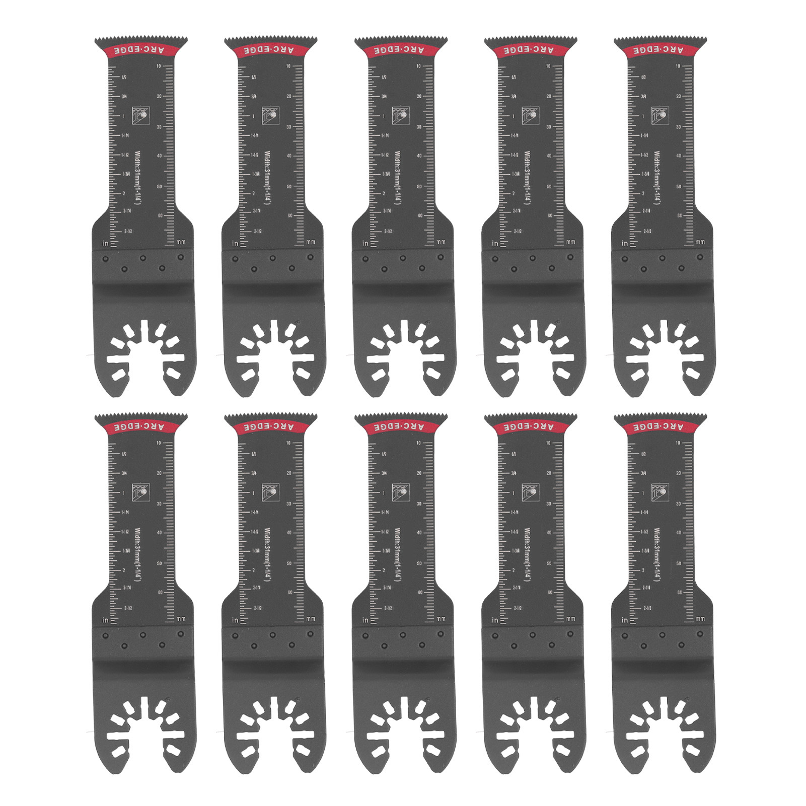 Packung Mit 10 Oszillierenden Sägeblättern Für Metall, Holz Und Kunststoff, 31 Mm (1,25 Zoll) Universalwerkzeug