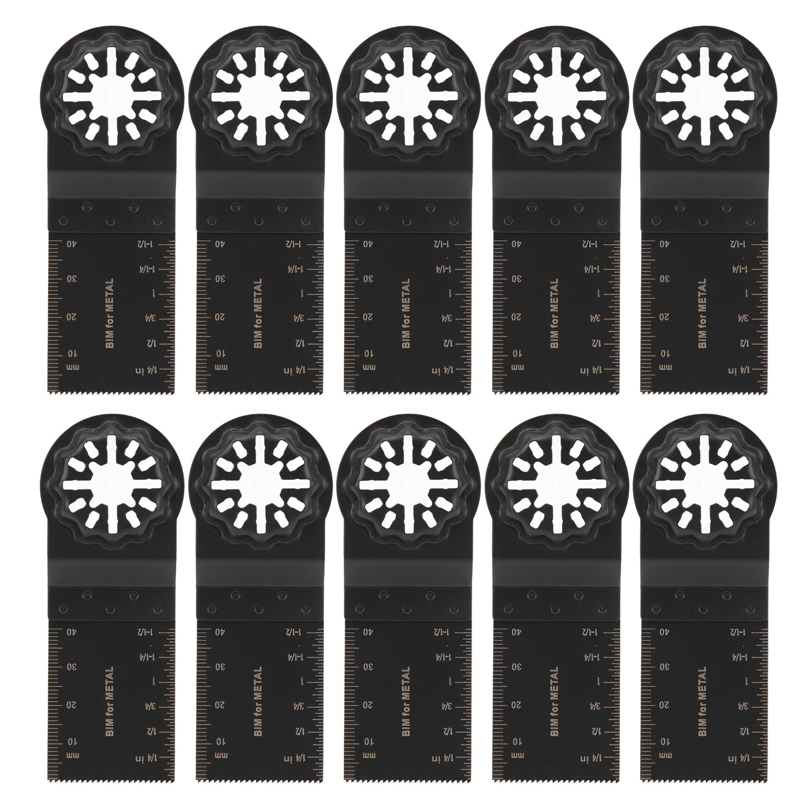 10-teiliges Set Aus 34-mm-bimetall-oszillationssägeblättern Für Starlock-multifunktionswerkzeuge