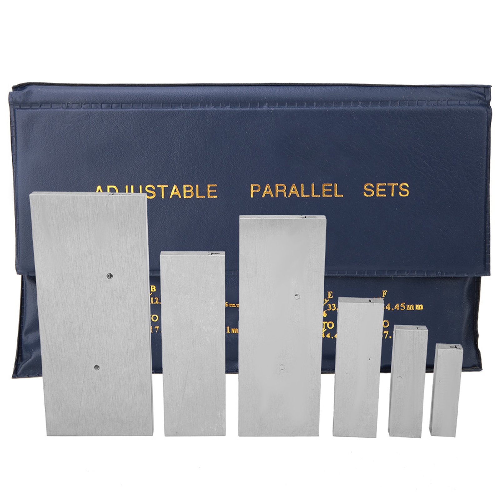 Satz Mit 6 Verstellbaren Parallelen Stahlblöcken, Verstellbereich Von 3/8" Bis 2-1/4" Für Präzise Messungen