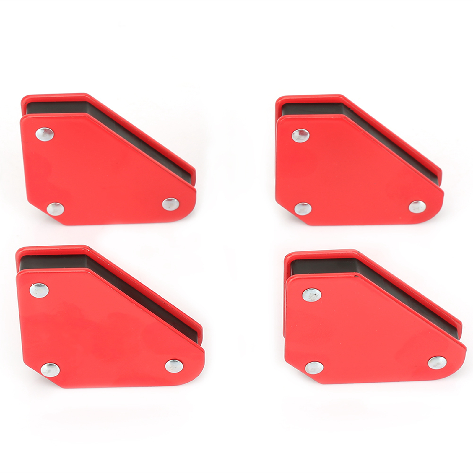 Set Mit 4 X 9 Lb Schweißwinkelpositionierungsmagneten Mit Magnetpfeilen. Schweißerhilfsmittel.