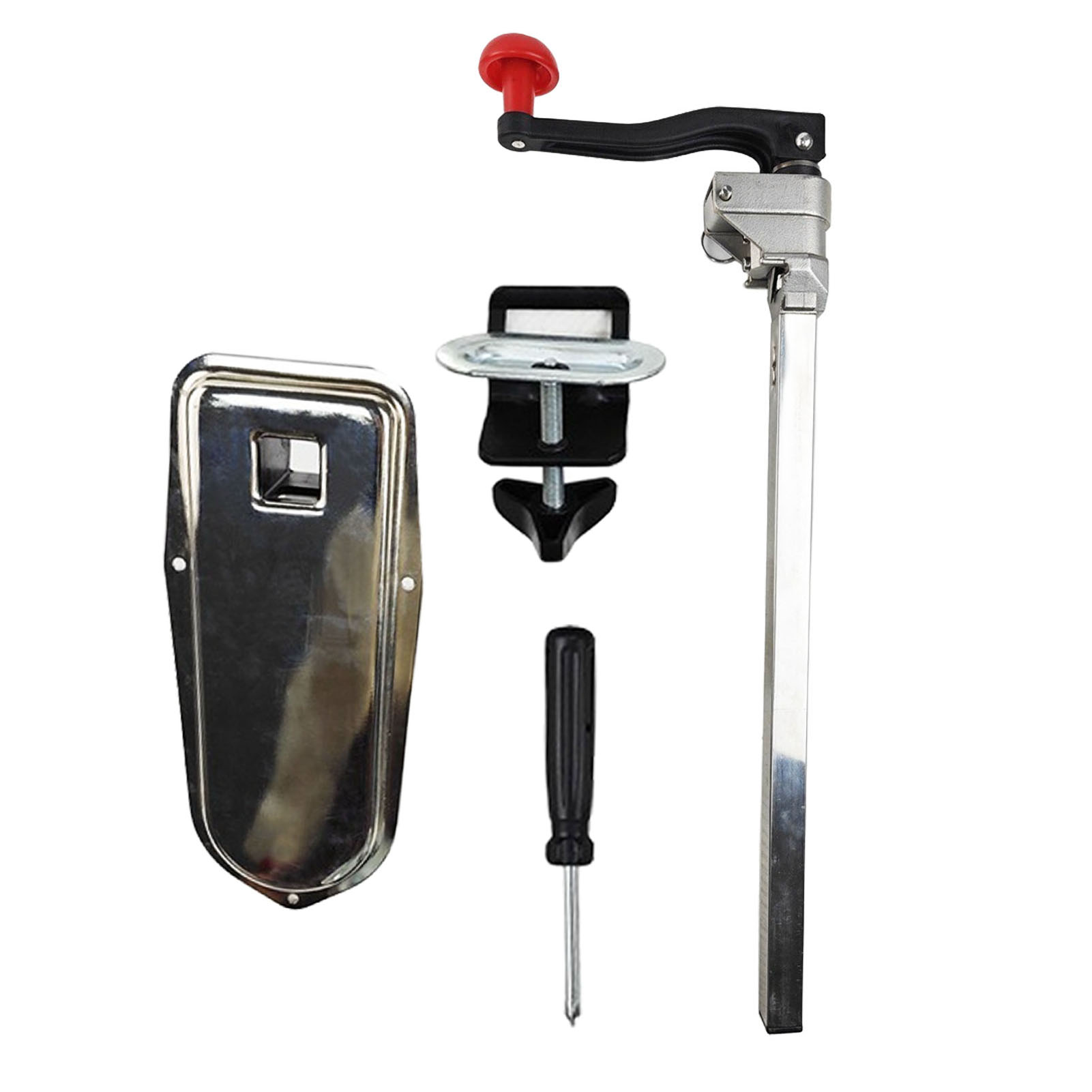 Robuster Dosenöffner Mit Tischklemme, Verzinkter Stahlsockel, Manueller Dosenöffner Für Profiküchen, Für Dosen Bis Zu 33 Cm Höhe.