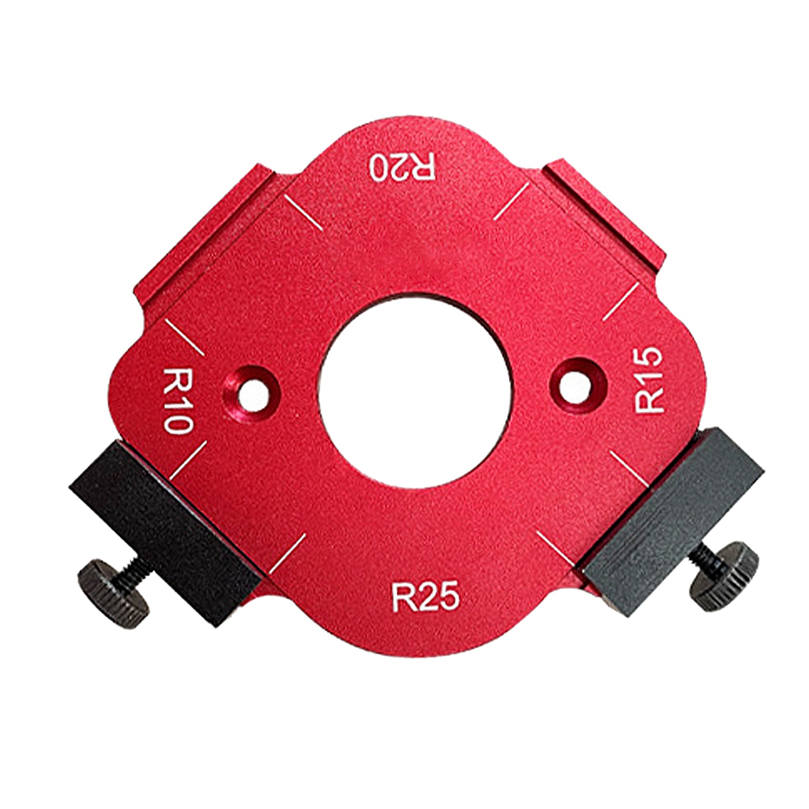 4-in-1-radiuslehre Für Oberfräsen R10, R15, R20 Und R25, Multifunktional, Präzise, Aus Aluminiumlegierung, Schnelle Positionierung, Winkellehre R