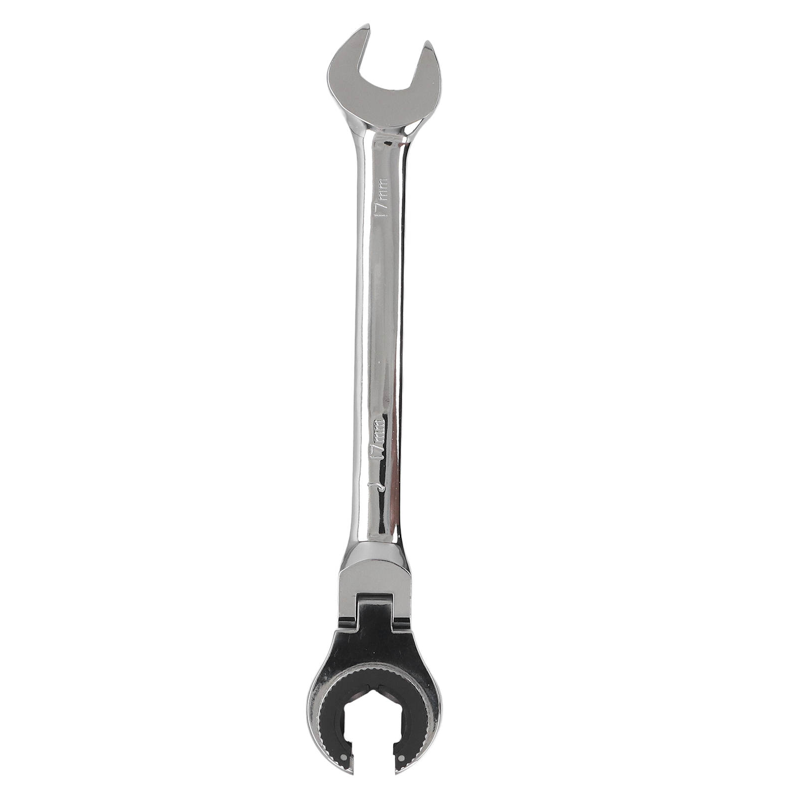 17 Mm (8,5 Zoll) Crv-stahl-doppelfunktions-ratschenschlüssel, Verstellbarer Winkel Und Flexibel, 72 Zähne, Für Kraftstoff-, Brems- Und Klimaanlagenschlauchmuttern.