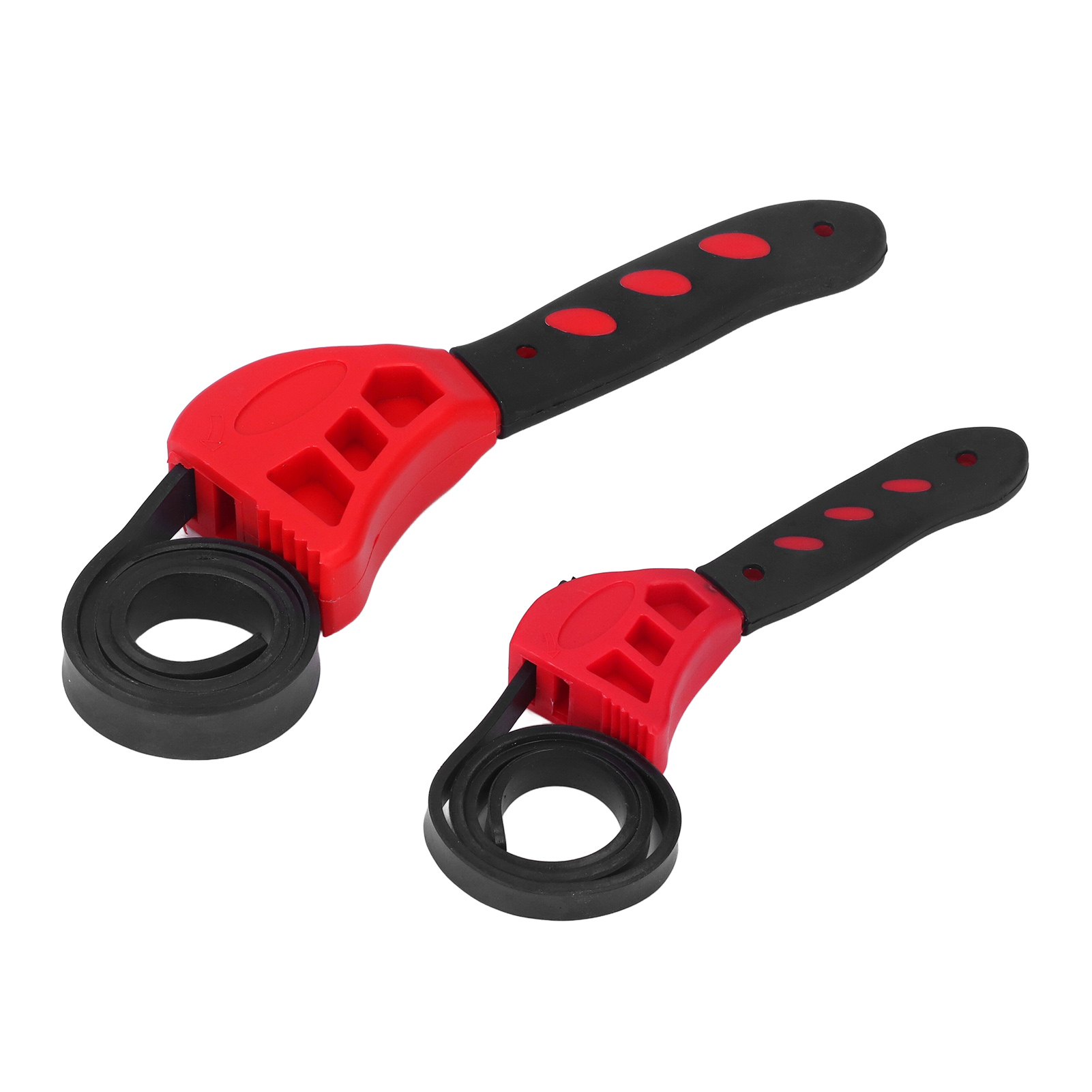 Verstellbarer Mehrzweck-gummikappenschlüssel (2er-set), 15 Cm Und 20 Cm, Für Die Autowartung (rot).