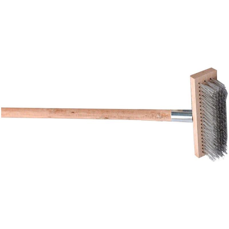 Hochleistungs-reinigungsbürste Für Böden Und Raue Oberflächen, Edelstahldraht, Terrassenreinigungswerkzeug, 20 Cm Crezuo