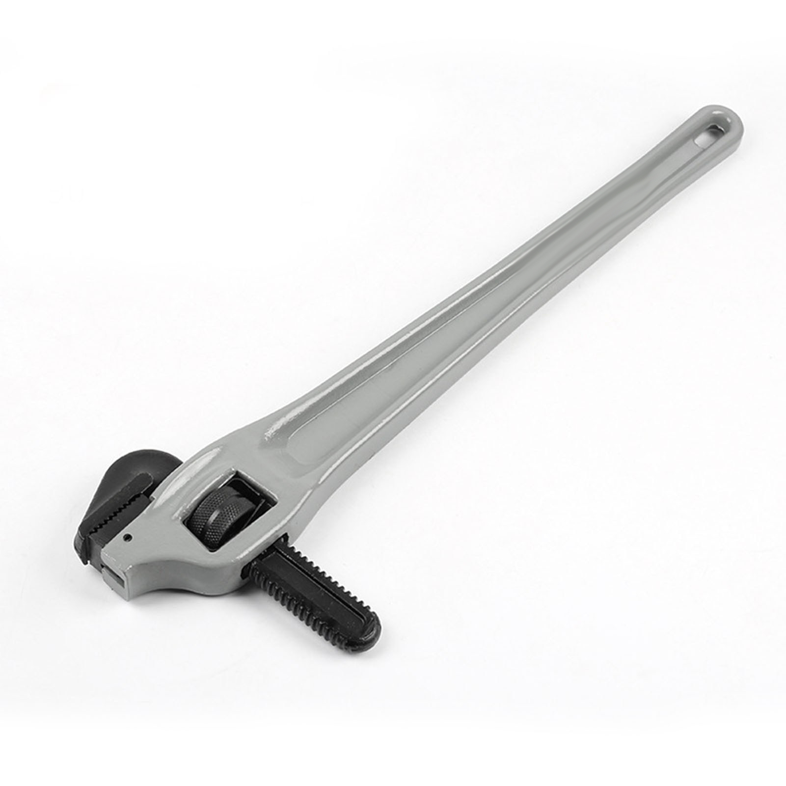 Verstellbarer Rohrschlüssel Mit Versetztem Haken, Robust, Aus Aluminiumlegierung, Mit Beweglicher Hakenbacke Aus Chrom-molybdän-stahl Und I-griff, 100 Mm (24 Zoll) Öffnung.