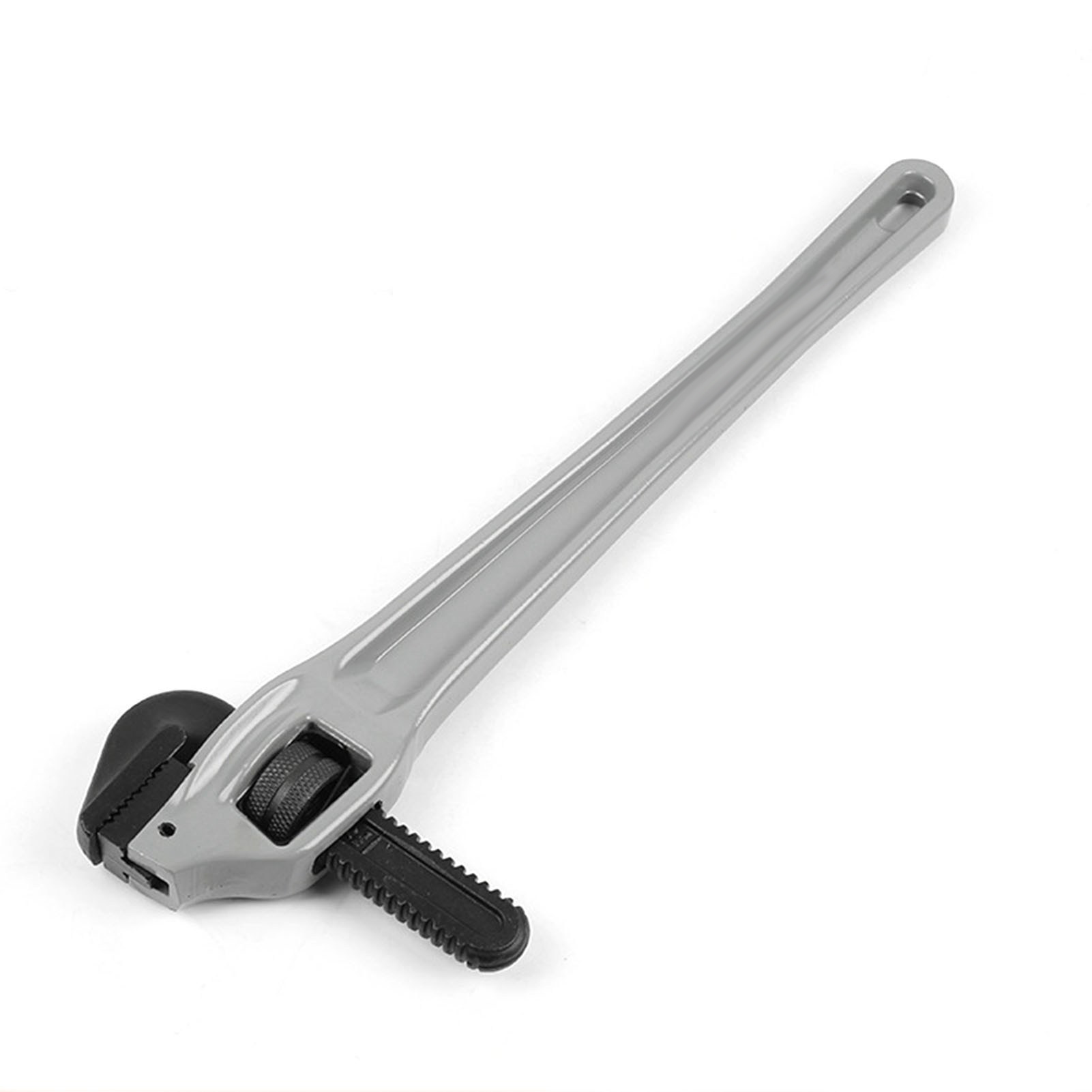 Verstellbarer Rohrschlüssel Mit Versetztem Griff, Robust, Aus Aluminiumlegierung, Mit Beweglicher Hakenbacke Aus Chrom-molybdän-stahl Und I-griff, 85 Mm (18 Zoll) Öffnung.