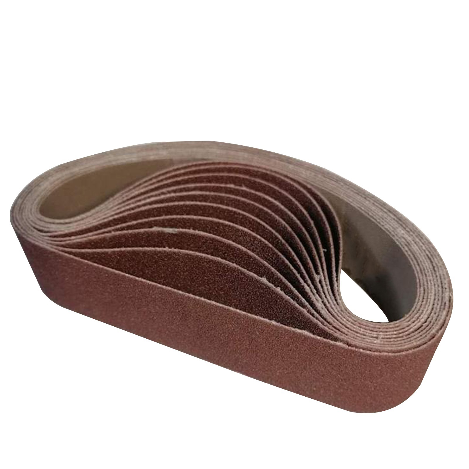 Packung Mit 10 Aluminiumoxid-schleifbändern, Körnung 80, 330 X 30 Mm, Zum Schleifen Und Polieren.