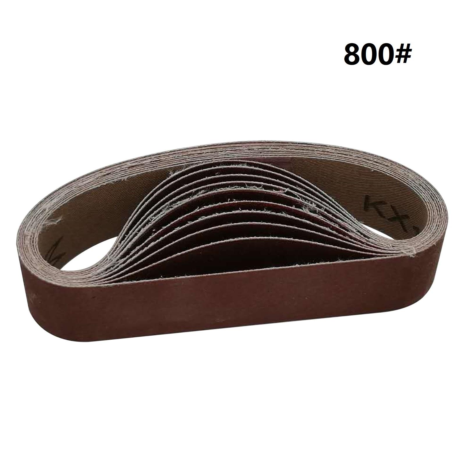 Packung Mit 10 Schleifbändern Aus Aluminiumoxid Mit 800er Körnung Zum Schleifen Von Holz Und Polieren Von Metallen (1,18 X 12,99 Zoll)