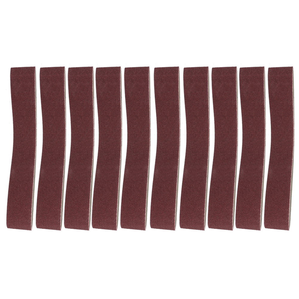 10 Aluminiumoxid-schleifbänder 27 X 2 Zoll (686 X 50 Mm) Für Holz Und Weichmetalle (körnung 120)