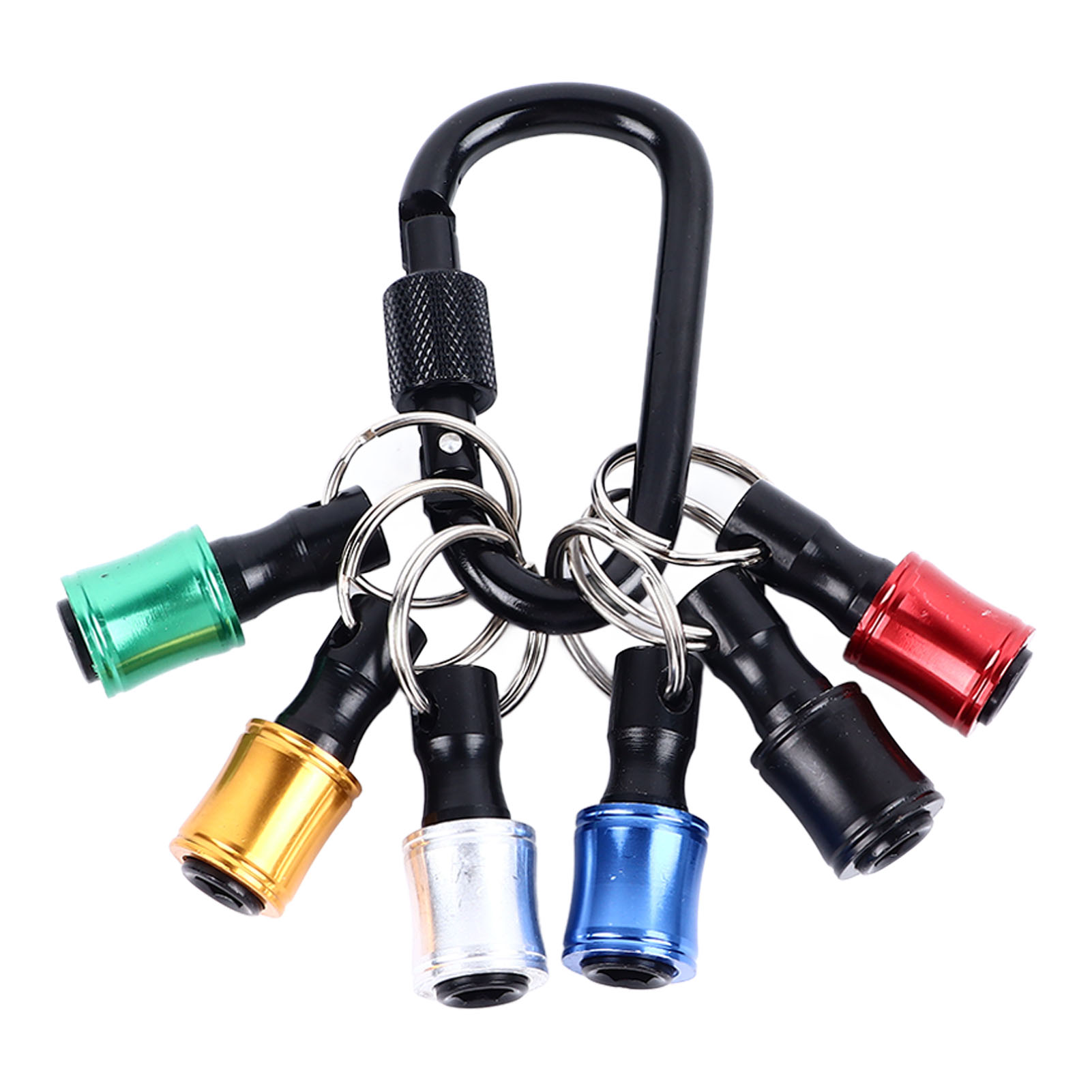 Schlüsselanhänger-bohradapter, 1/4"-sechskant-schraubendreherbithalter, Tragbare Schnellwechselverlängerung