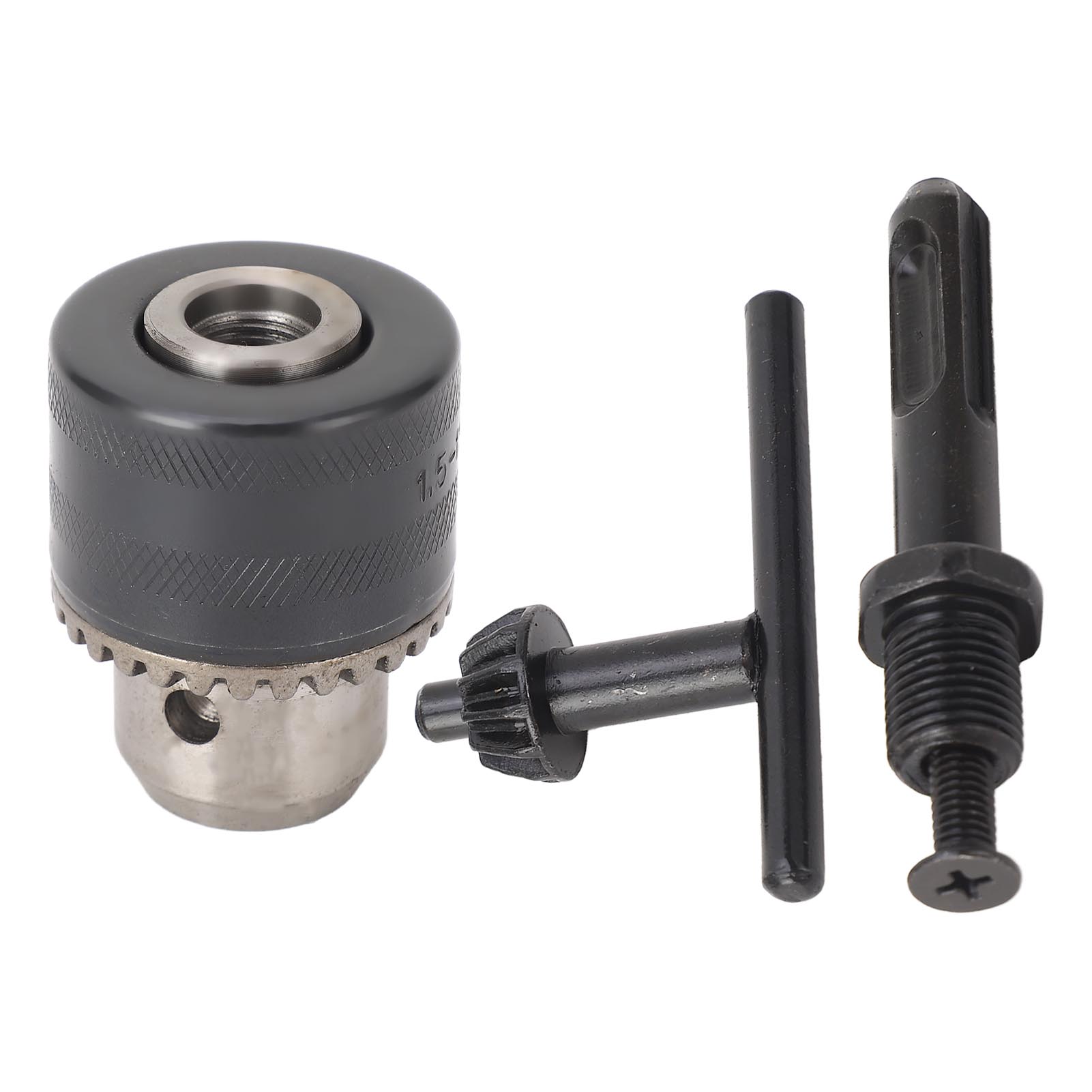1,5–13 Mm C45 Stahl-bohrfutter Mit Schlüssel, 1/2–20unf 3-backen-schlagbohrfutteradapter Für Befestigungsbohrungen
