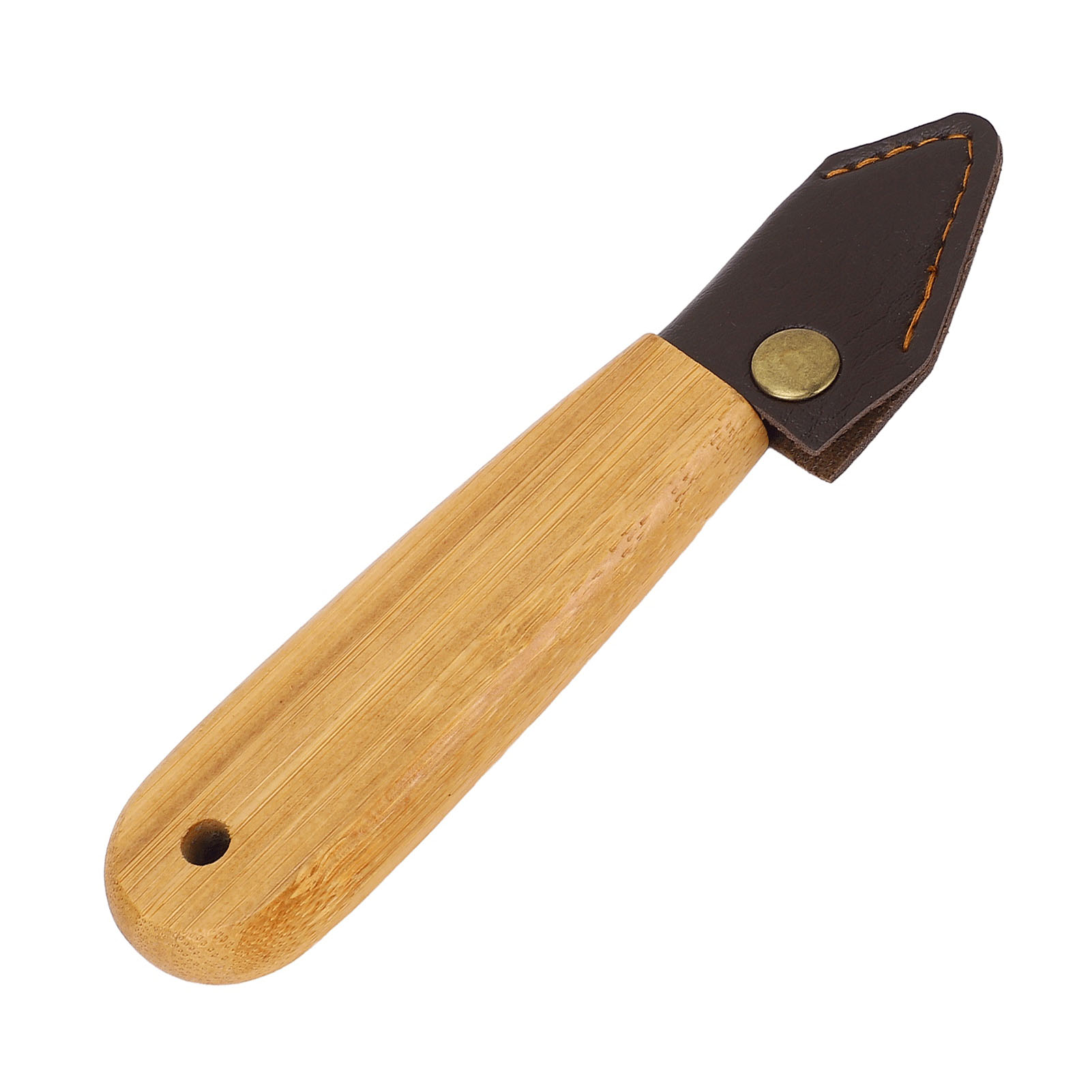 Holzschnitzwerkzeug Mit Bambusgriff Und Doppelseitiger Stahlklinge Zum Präzisen Markieren Und Gravieren.