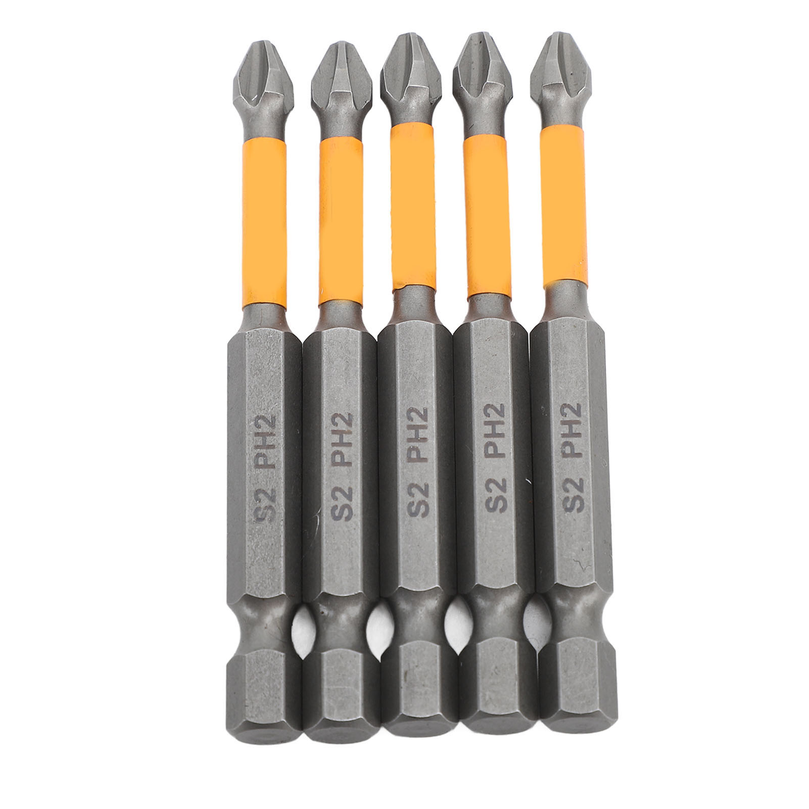 Set Mit 5 Schlagfesten Phillips-schraubendreherbits Aus S2-legierungsstahl Für Industrielle Reparaturen Und Elektrotechnik