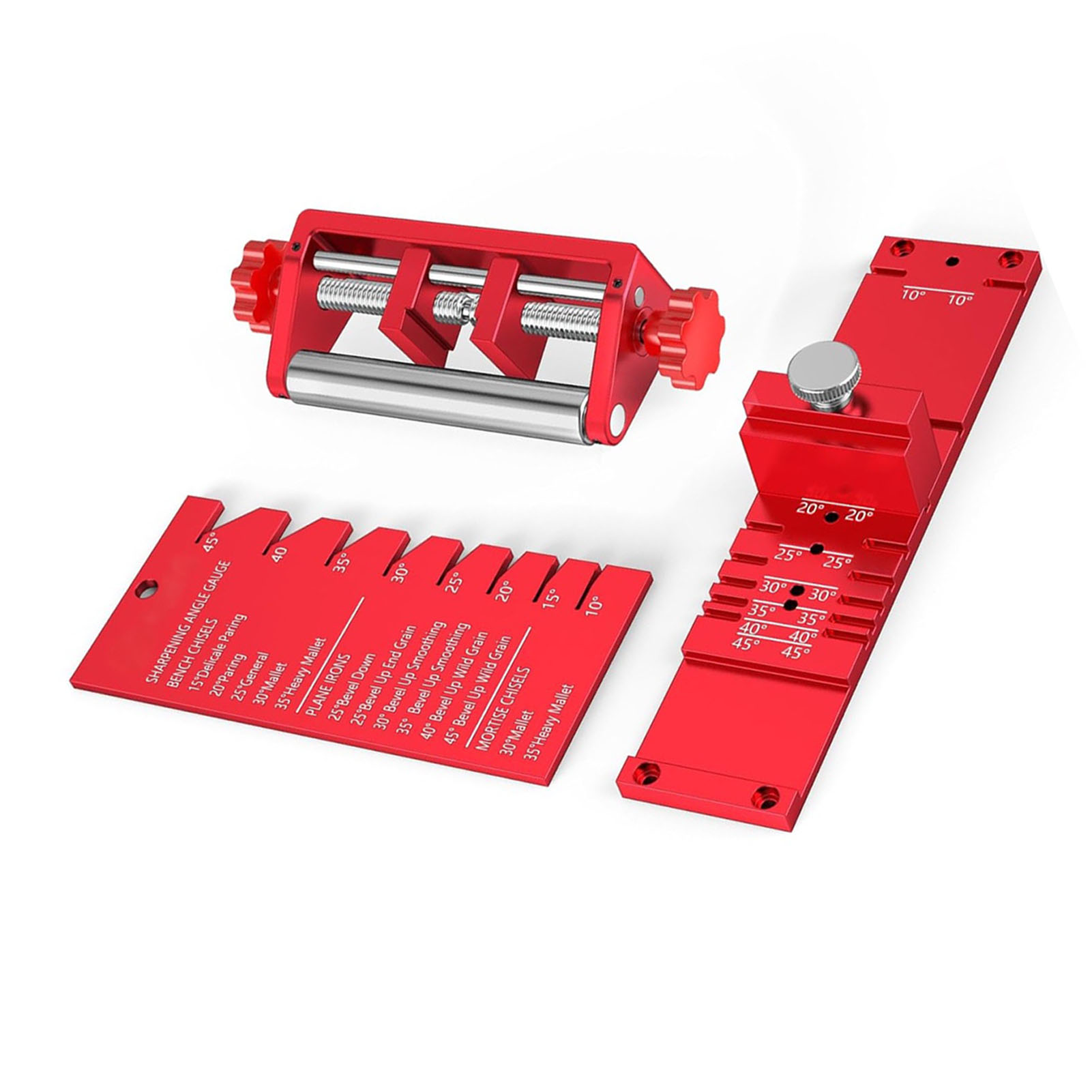 Schärfvorrichtung Für Holzmeißel Und Hobel, Aus Aluminiumlegierung, Mehrfache Winkelverstellung Von 10° Bis 45°, Breite Von 0,12 Bis 2,9 Zoll