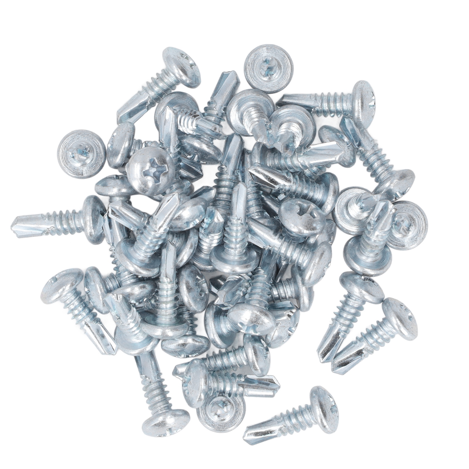50 Selbstbohrende Kreuzschlitzschrauben 4,8 X 16 Mm Aus Rostbeständigem, Verzinktem Kohlenstoffstahl Für Den Heimgebrauch