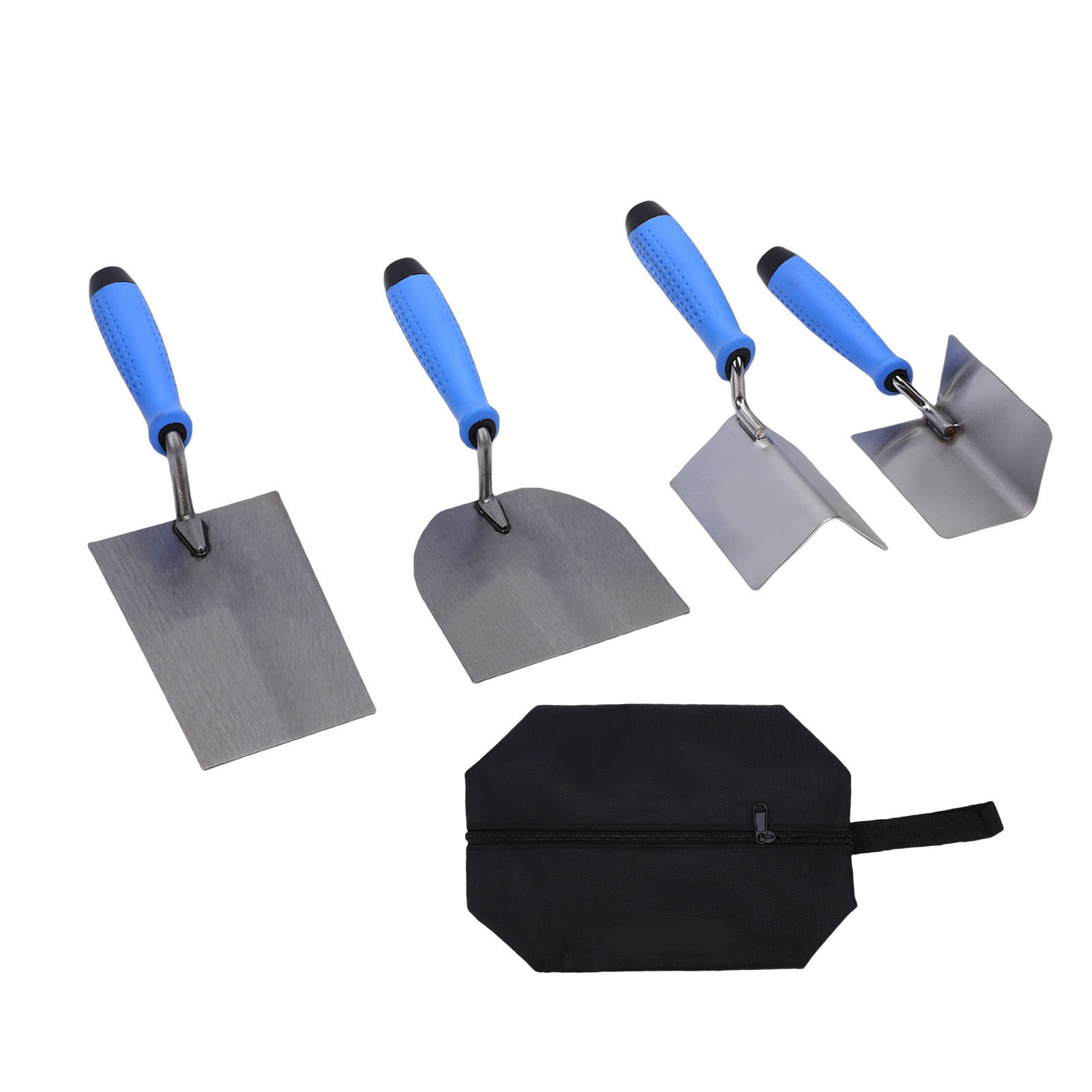 Set Aus 5 Edelstahl-gipskellen, Innen- Und Außeneckenwerkzeugen, Mauerkellen Mit Tpr-griffen