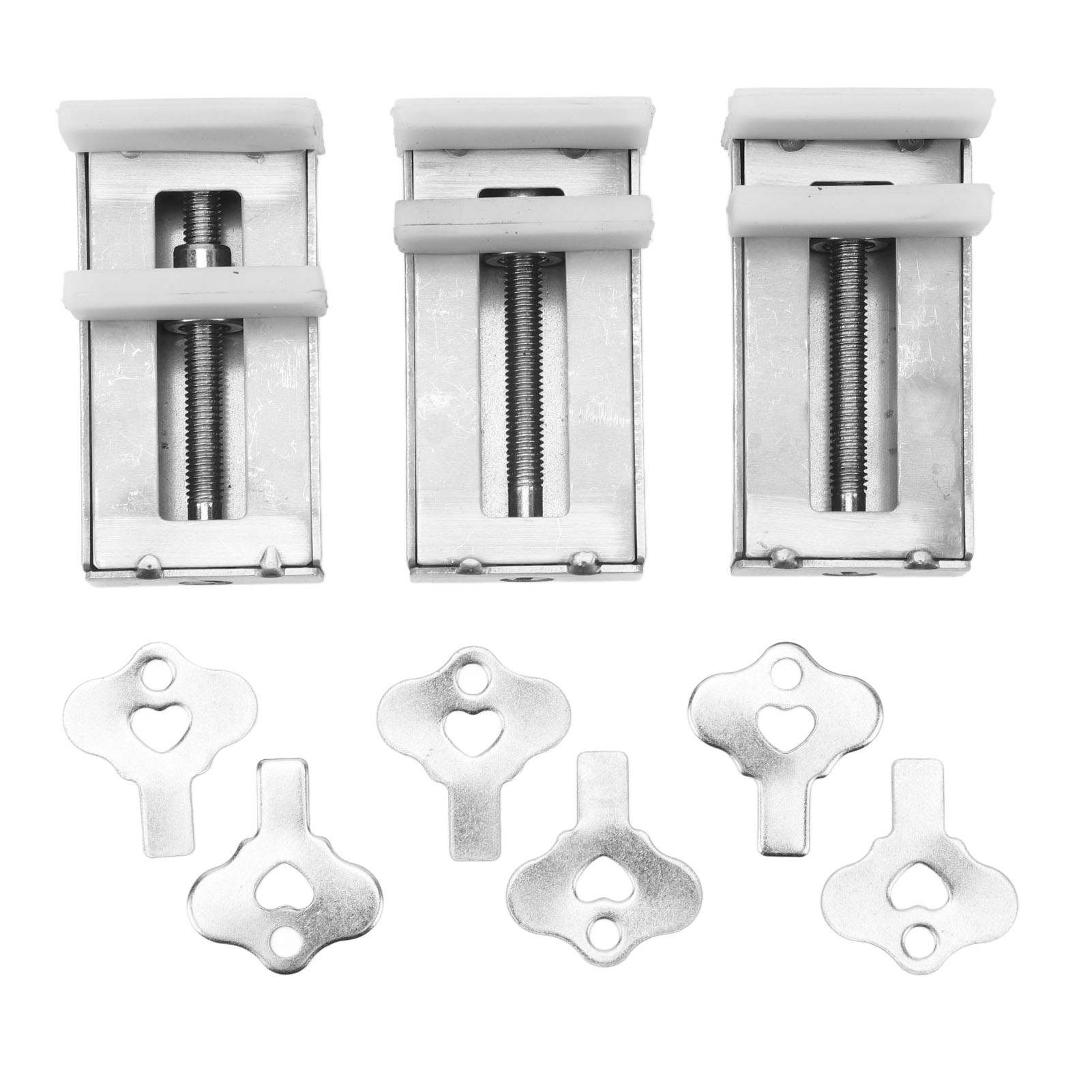 Set Aus 3 Edelstahl-schiebetürschlössern, Diebstahlsicherung, Fensterstopper Zum Drücken Oder Ziehen Für Badezimmer Oder Schlafzimmer.