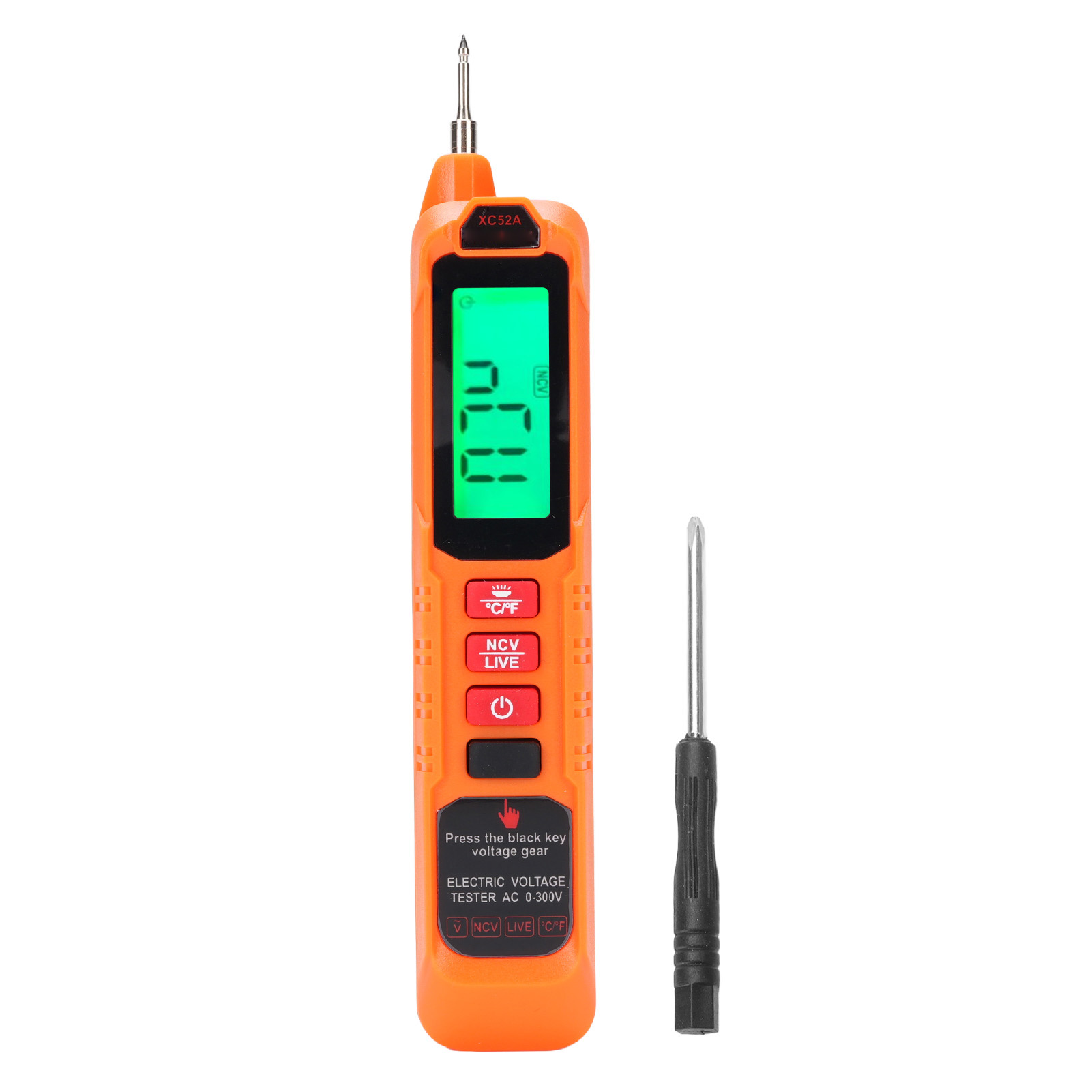 12v-300v Spannungsprüfer Mit Lcd-bildschirm, Akustischem Alarm Und Hocheffizientem, Multifunktionalem Wechselspannungsprüfstift