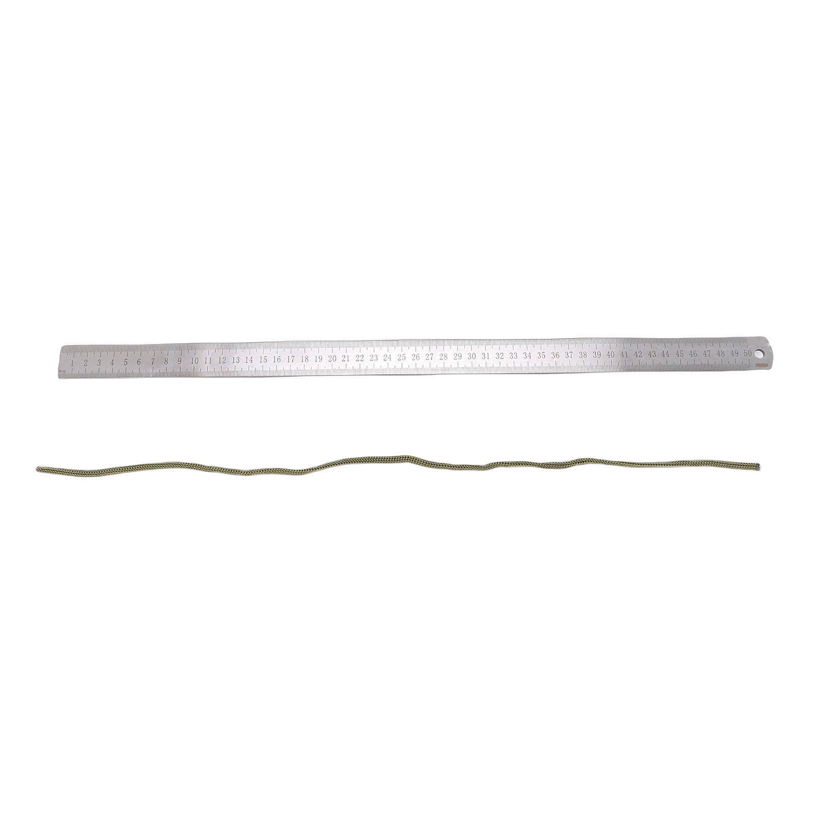 Stahllineal 0-50 Cm (0-20 Zoll) Mit Doppelter Metrischer Und Imperialer Skala, Hohe Härte Und Robust Für Messungen.