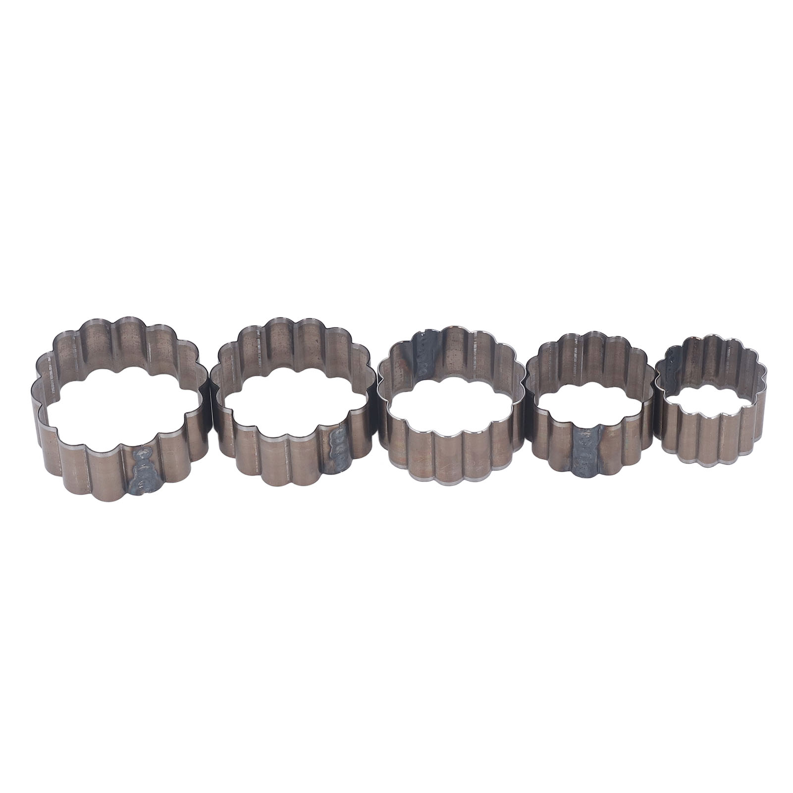 Set Aus 5 Stanzformen Aus Legiertem Stahl Für Leder, Blütenförmig, Zum Manuellen Stanzen Für Kreative Hobbys.