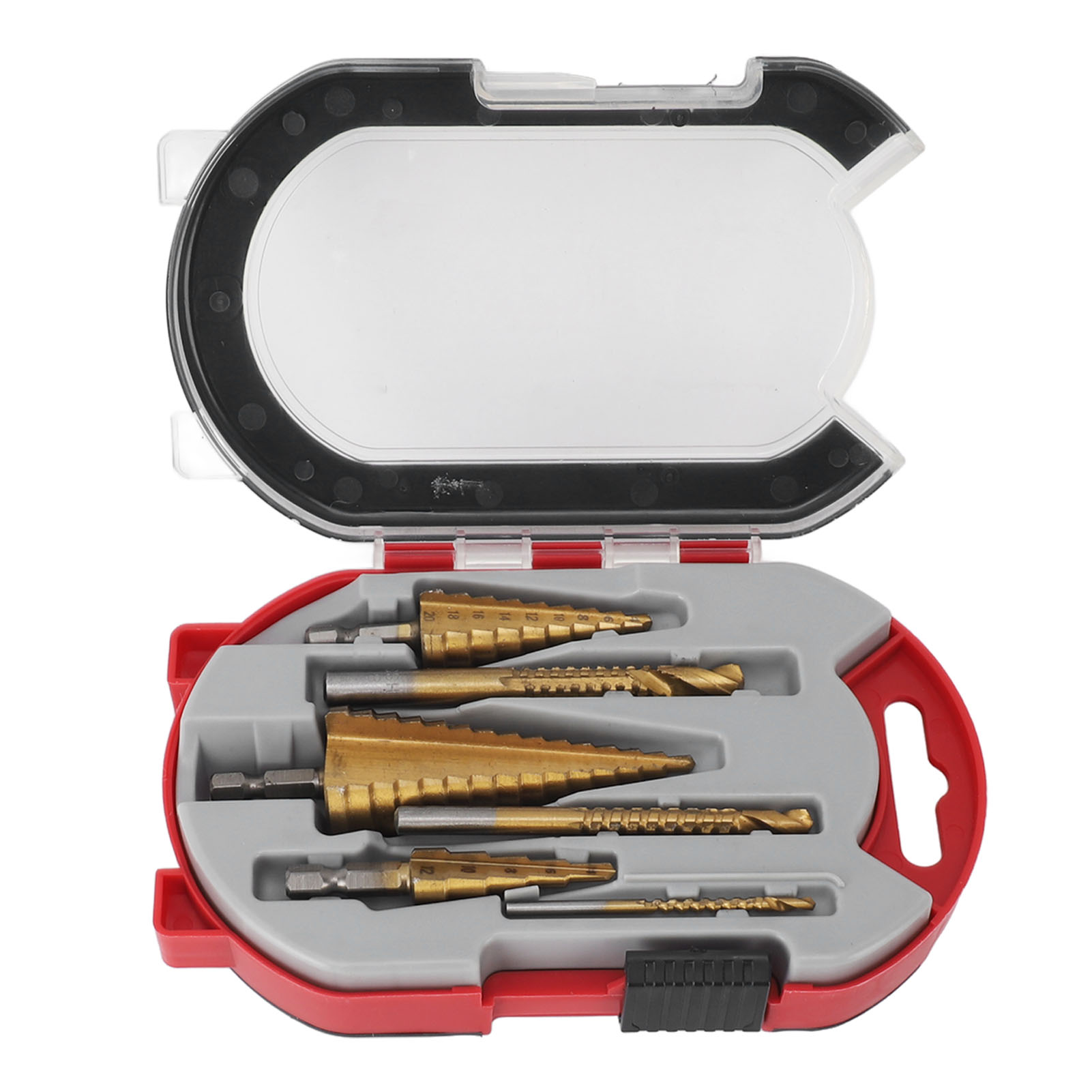 Set Mit 6 Stufenbohrern Mit Sechskantschaft Für Elektrische Bohrmaschinen, Für Holz, Aluminiumlegierungen Und Kupfer.