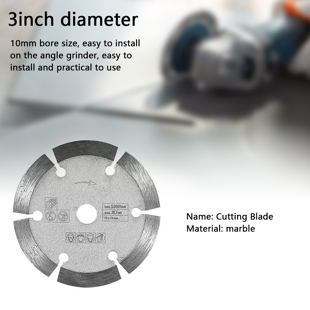 75 X 1,2 X 10 Mm (3 Zoll) Dolomit-trennscheibe Für Winkelschleifer, Ideal Zum Schneiden Von Fliesen, Keramik, Beton Und Marmor.