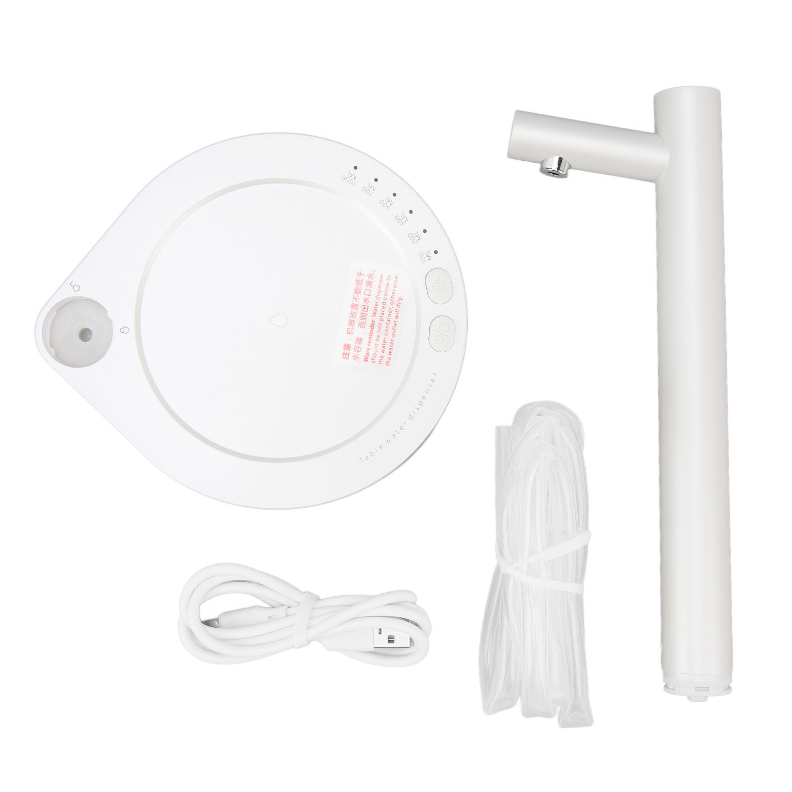 Wiederaufladbarer Tischwasserspender Mit Usb-anschluss, Elektrische Wasserpumpe Mit Led-anzeige.