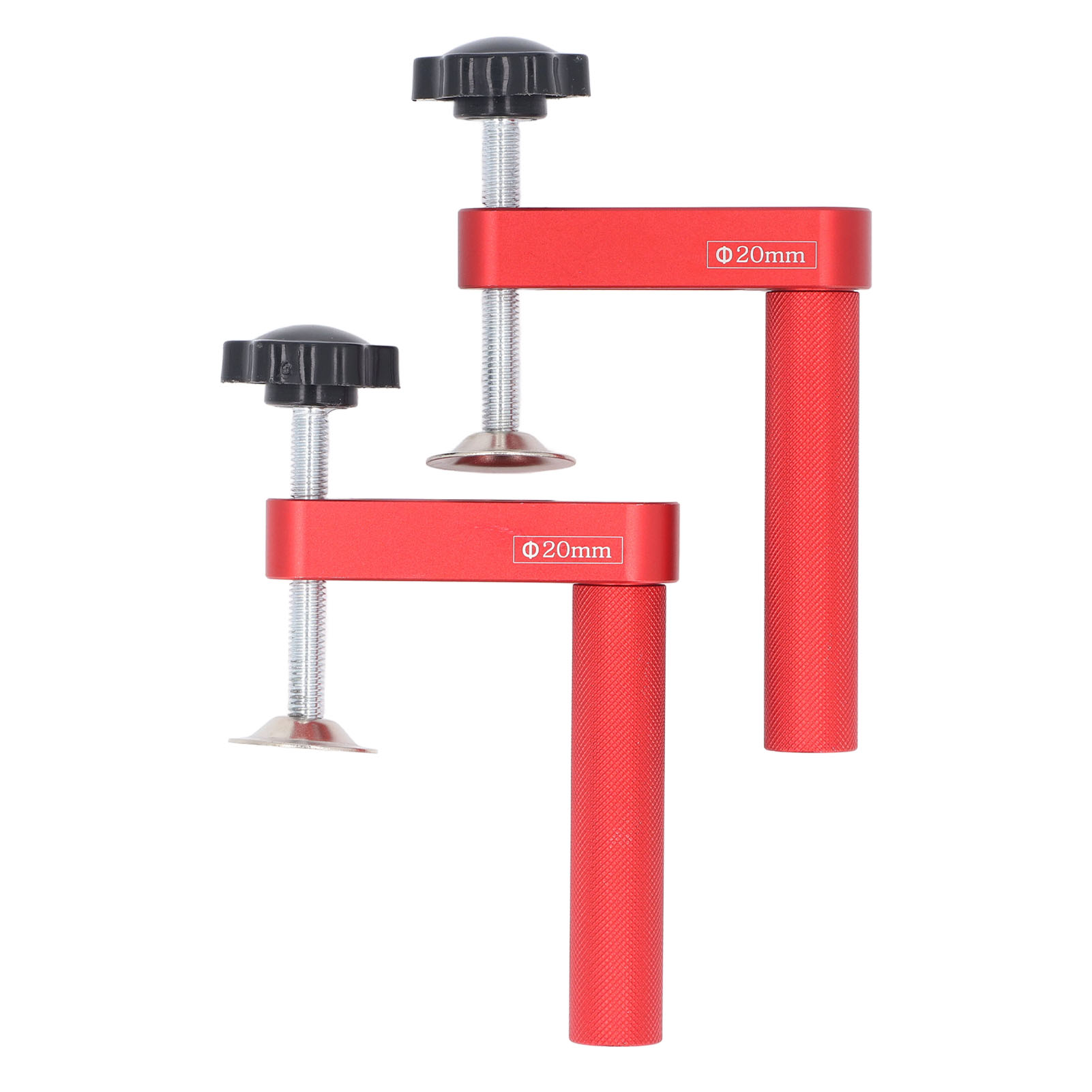 Set Mit 2 20-mm-werkbankklemmen Aus Aluminiumlegierung Für Die Holzbearbeitung.